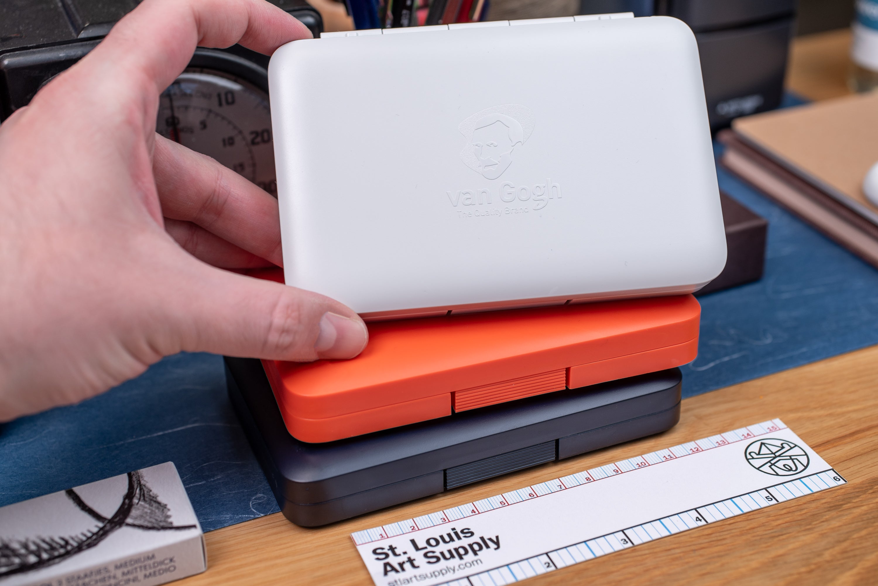 Van Gogh Watercolor, Muted Colors Set of 12