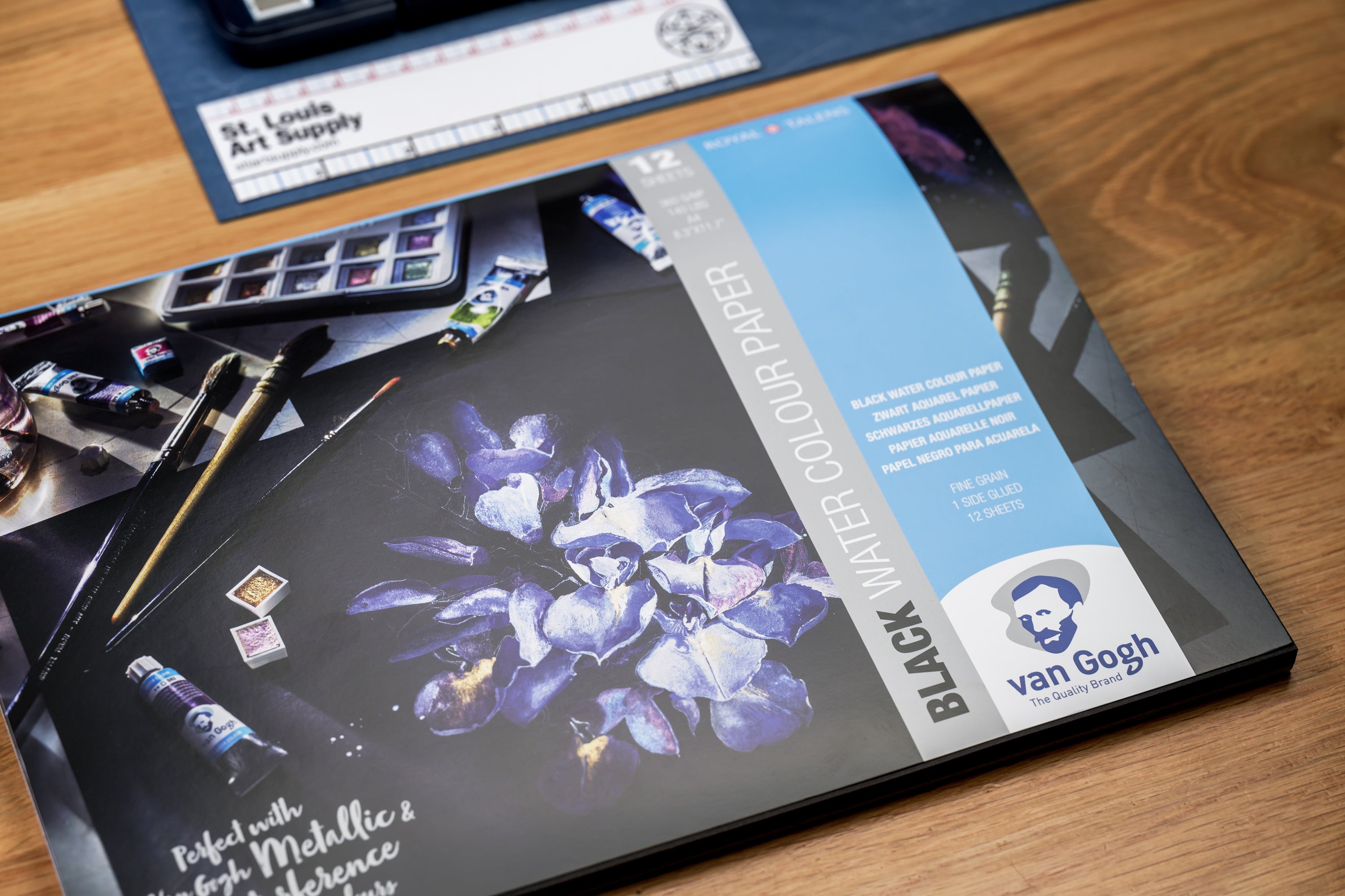 Black Watercolor Paper Pad, A4