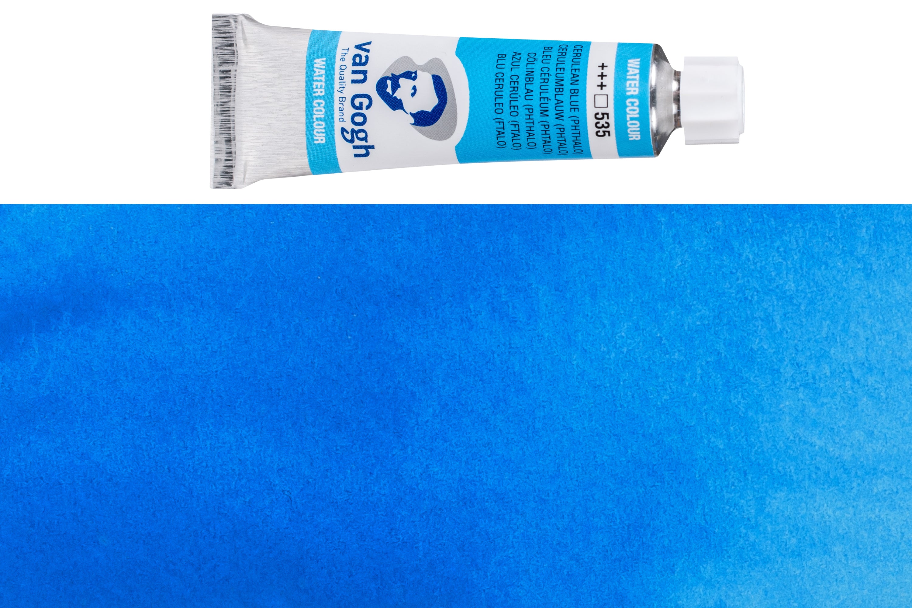 Van Gogh Watercolor, 10 mL, #535 Cerulean Blue Phthalo