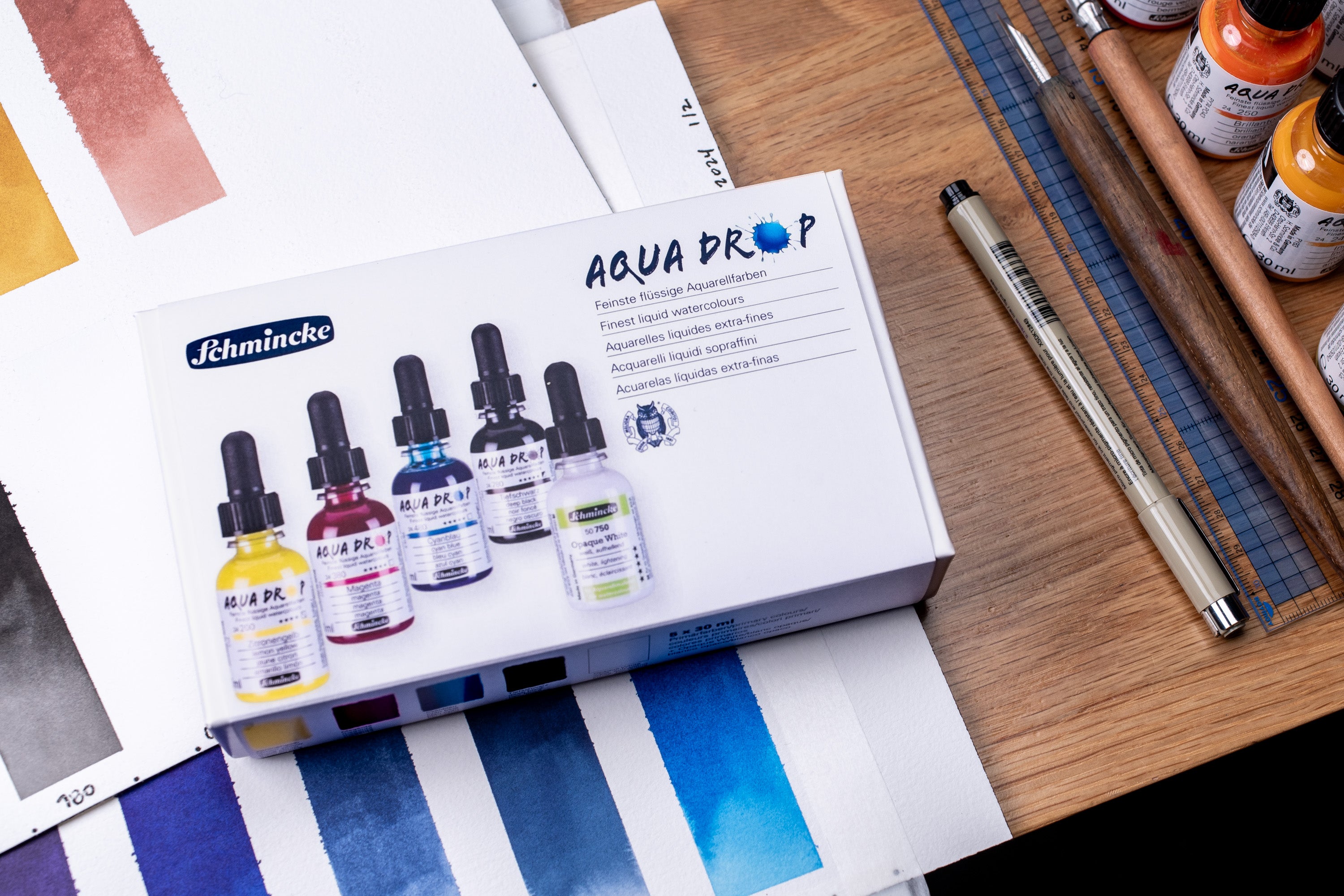 Aqua Drop Liquid Watercolors, Modern Mixing Set