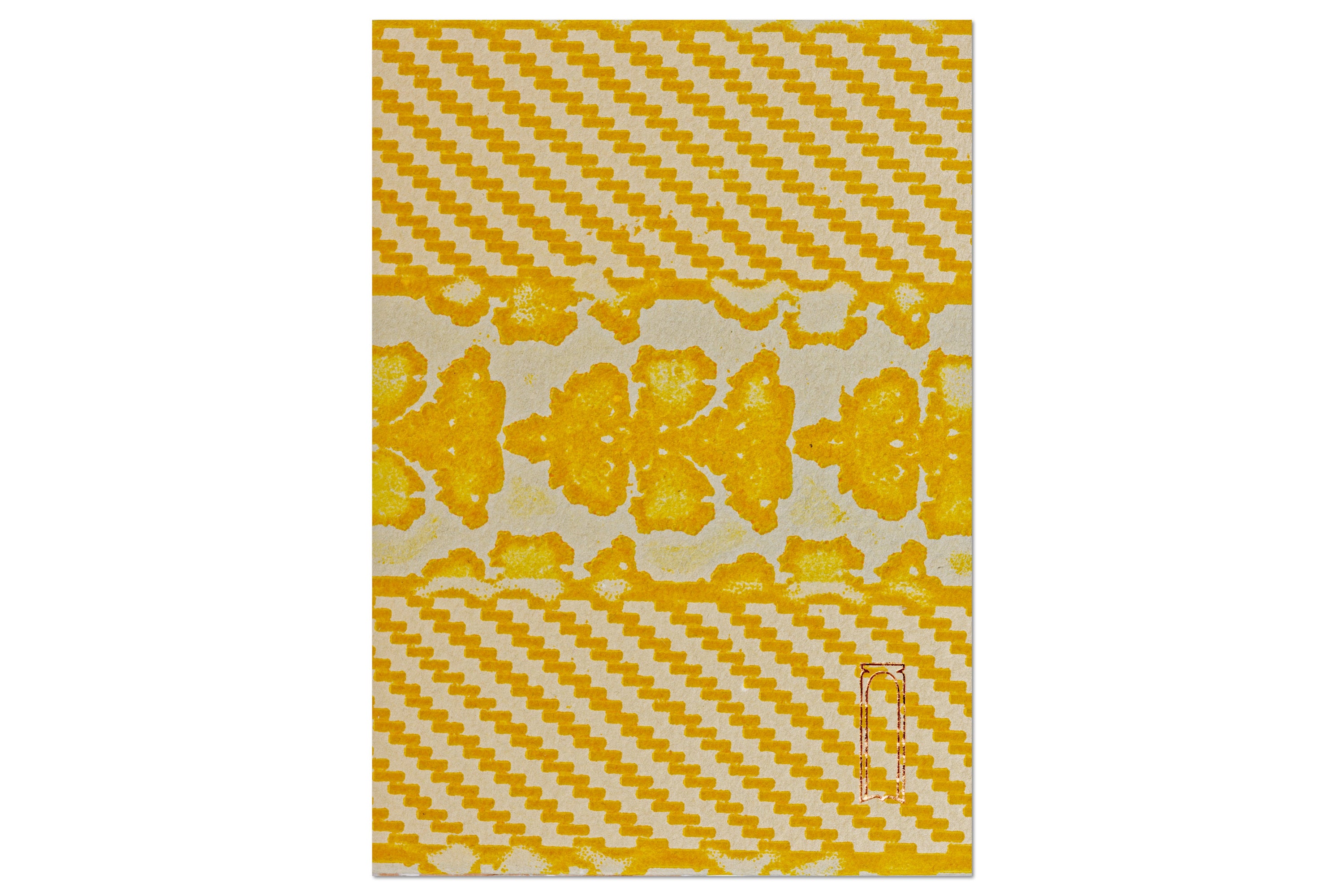 Handmade Paper Memo Block, Equinox Yellow