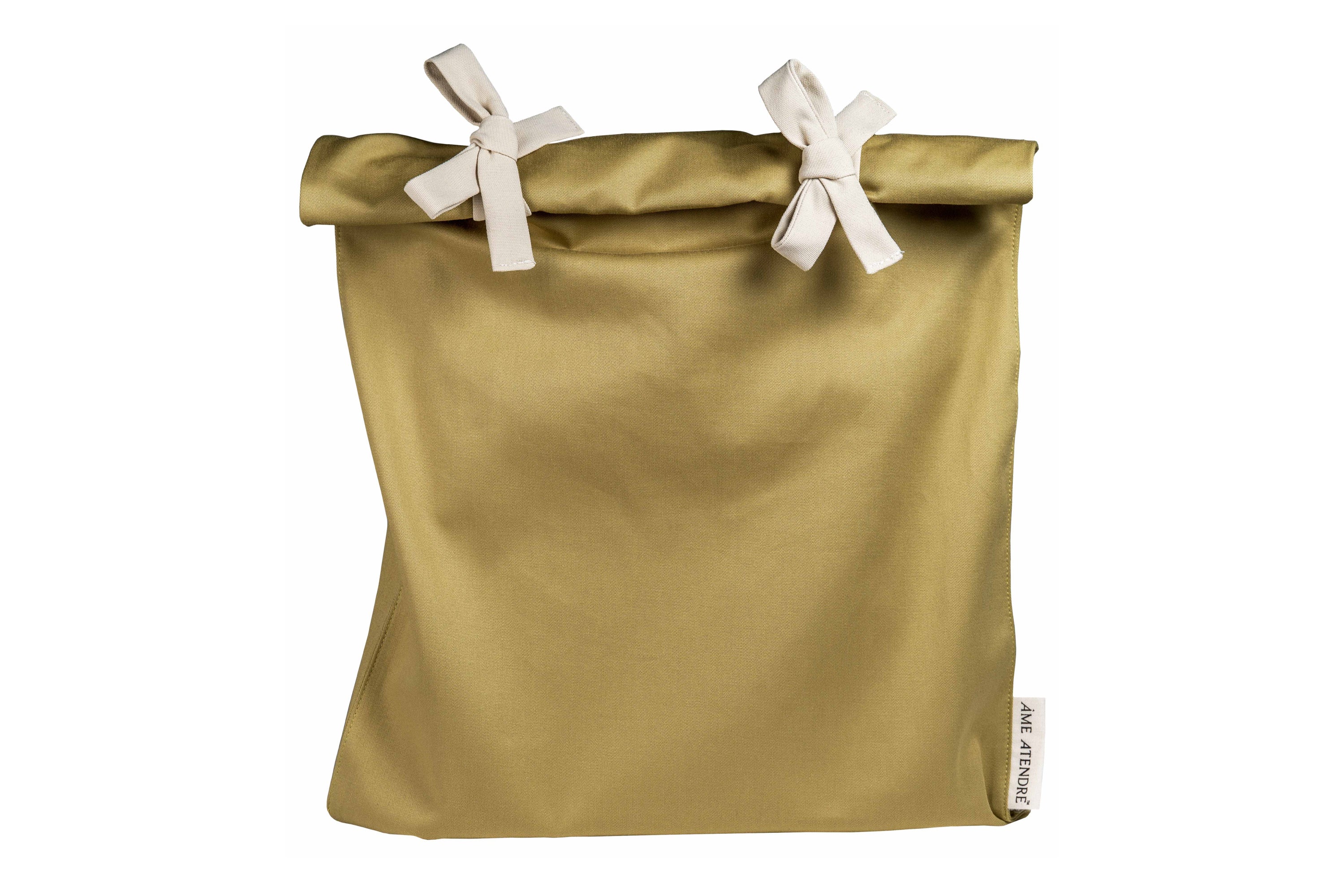 Convertible Twill Tote, 12" x 17", Khaki