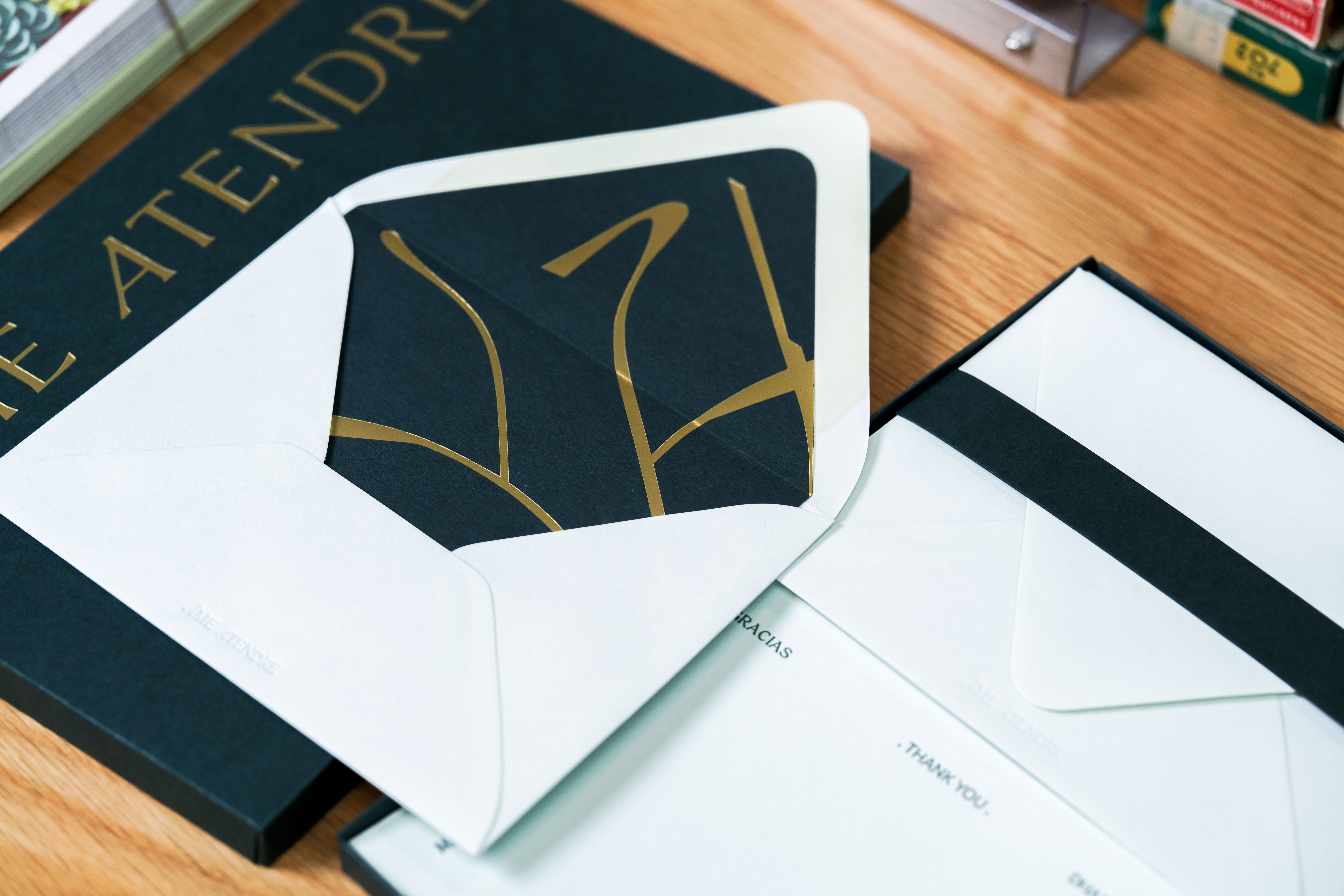 Handmade Thank-You Note Set, Pine