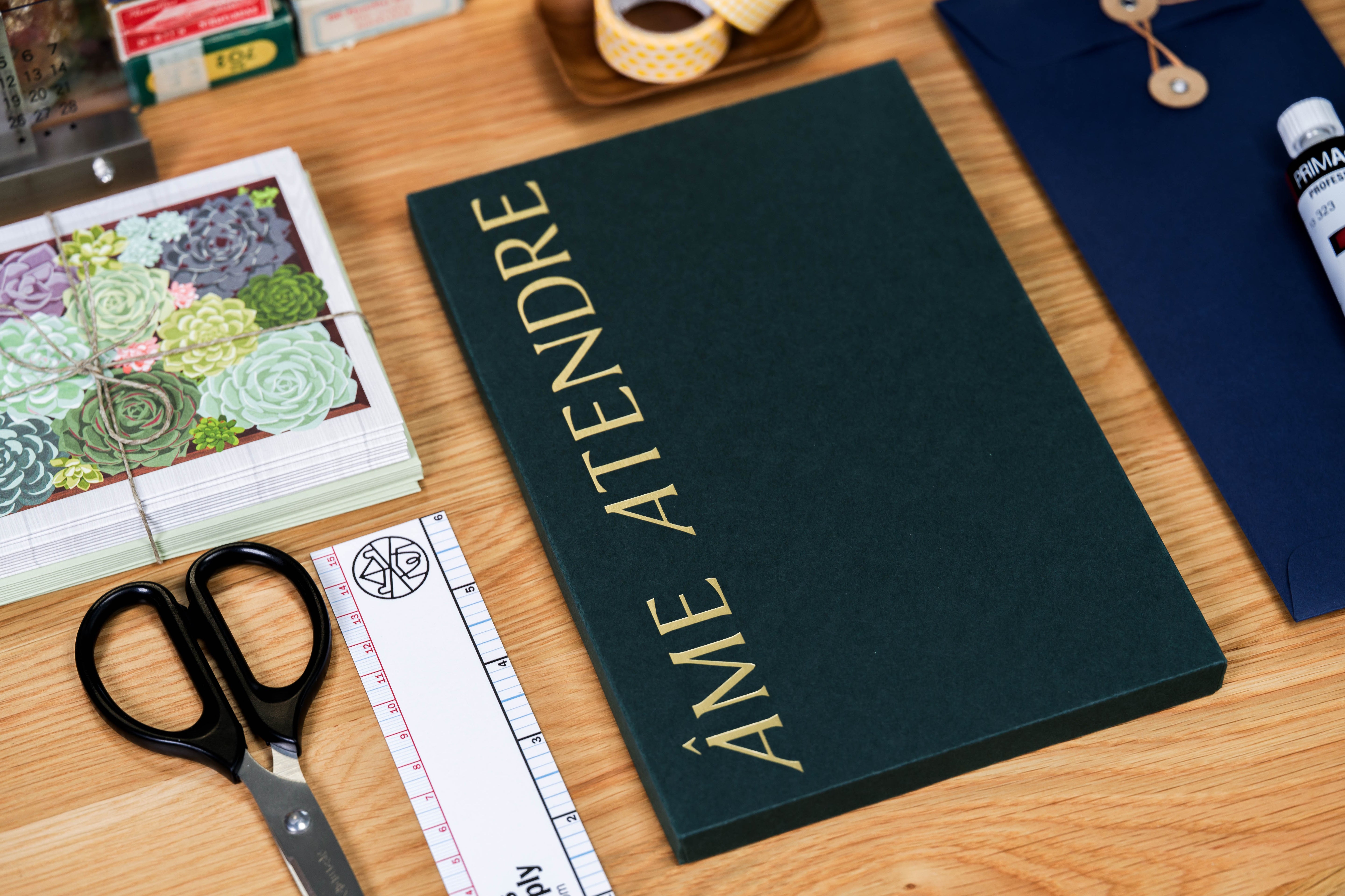 Handmade Thank-You Note Set, Pine