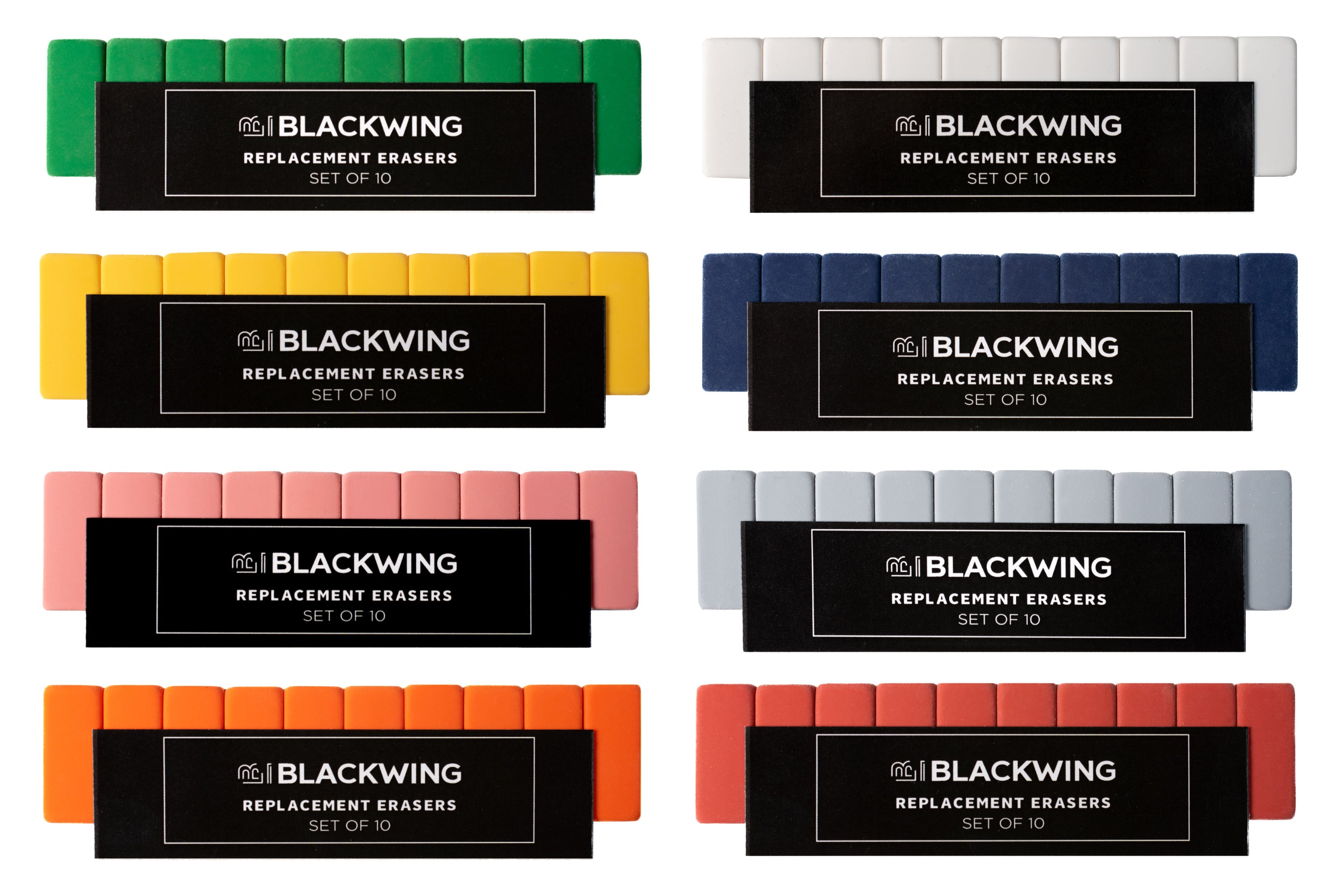 Blackwing Replacement Erasers 10 Set Pink