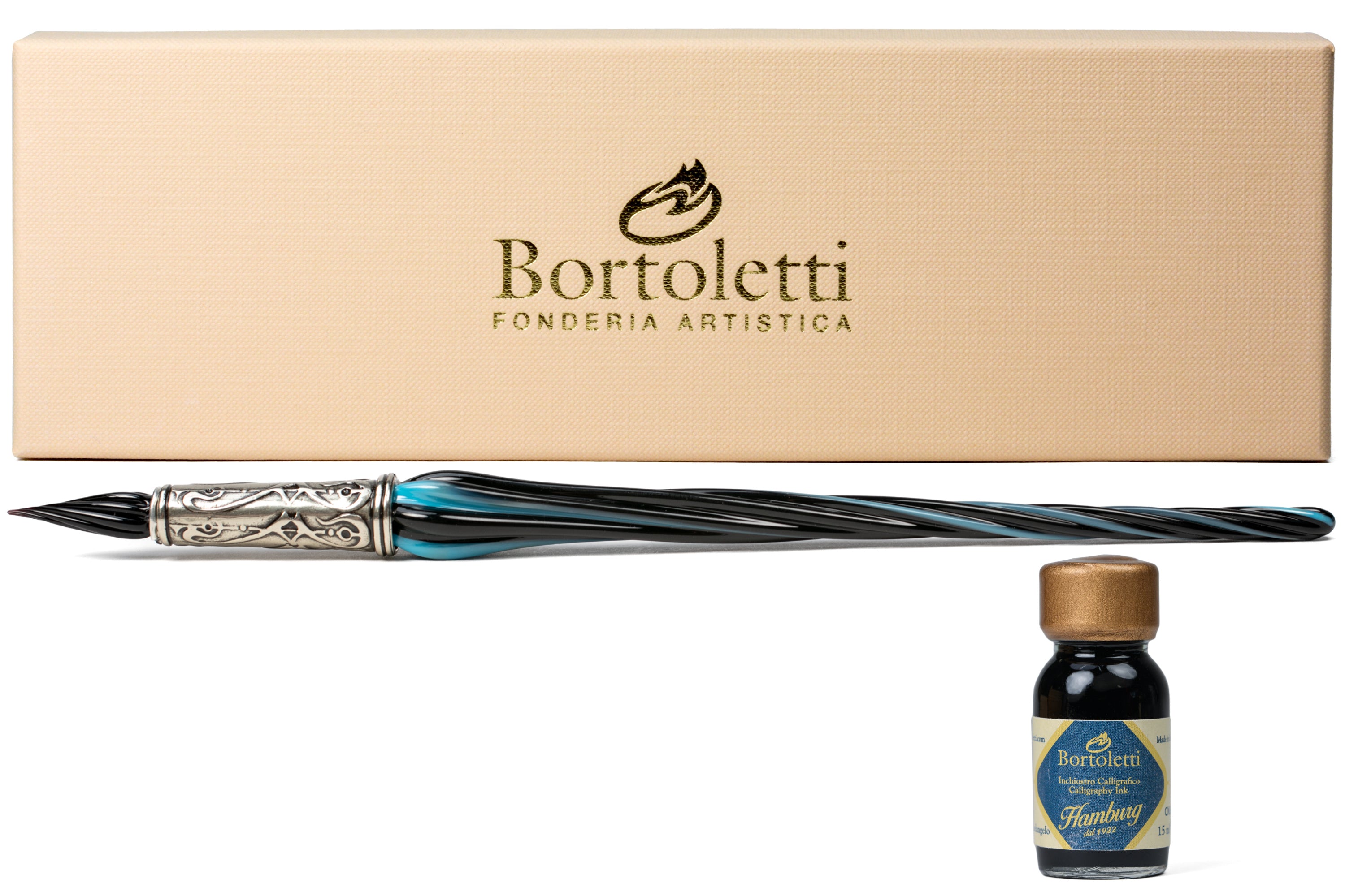 Orseolo Glass Pen Set, Black