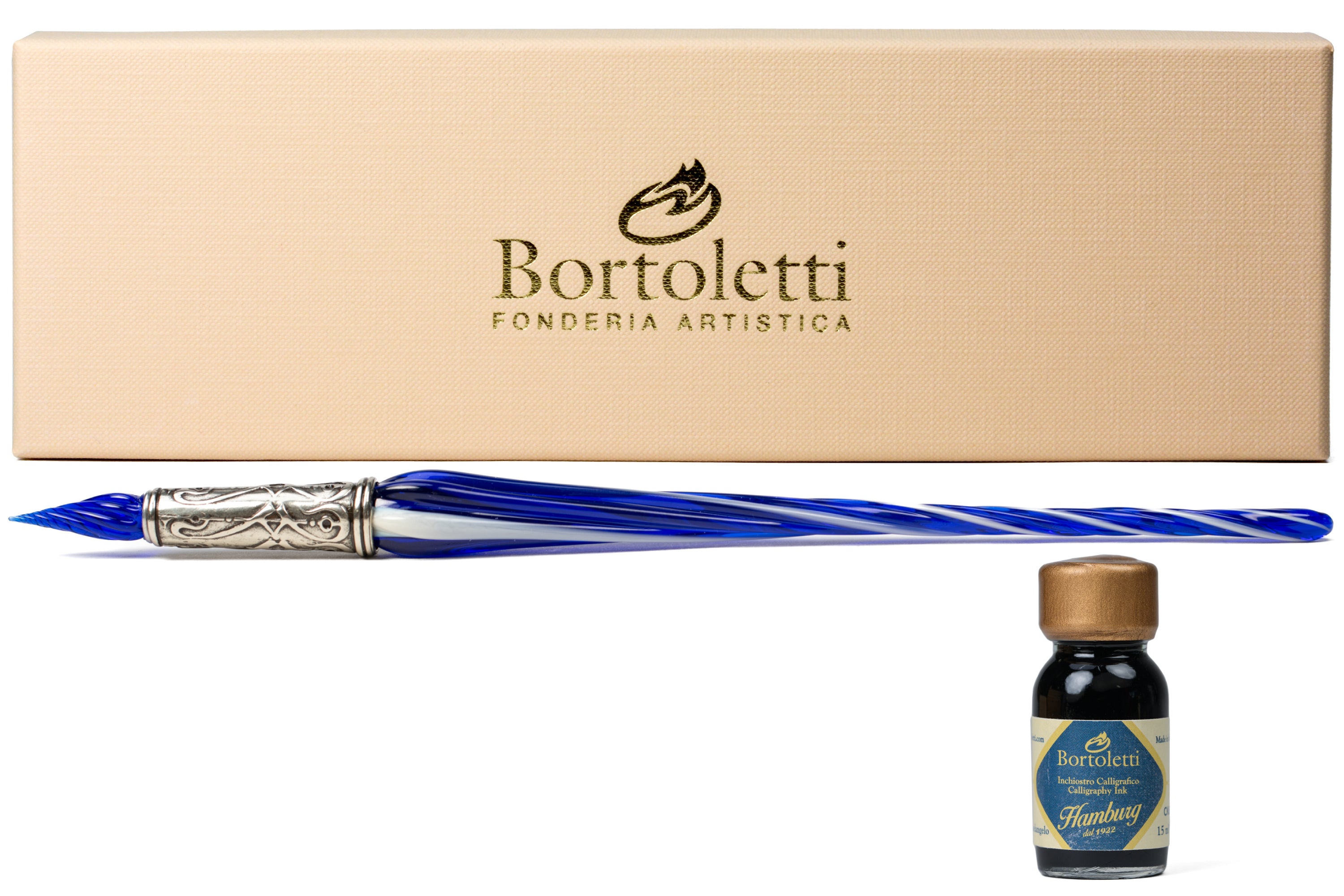 Orseolo Glass Pen Set, Blue