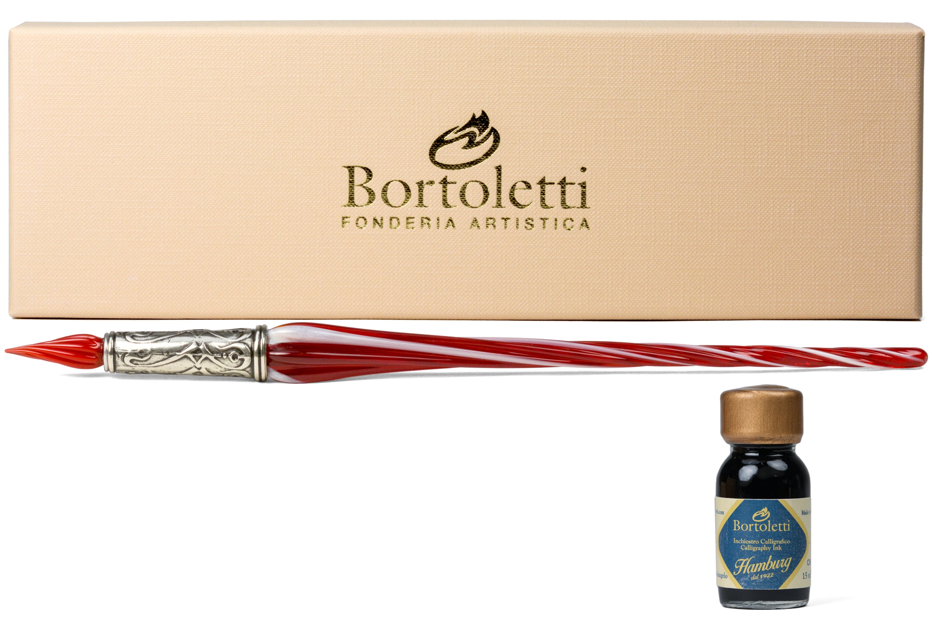 Orseolo Glass Pen Set, Red