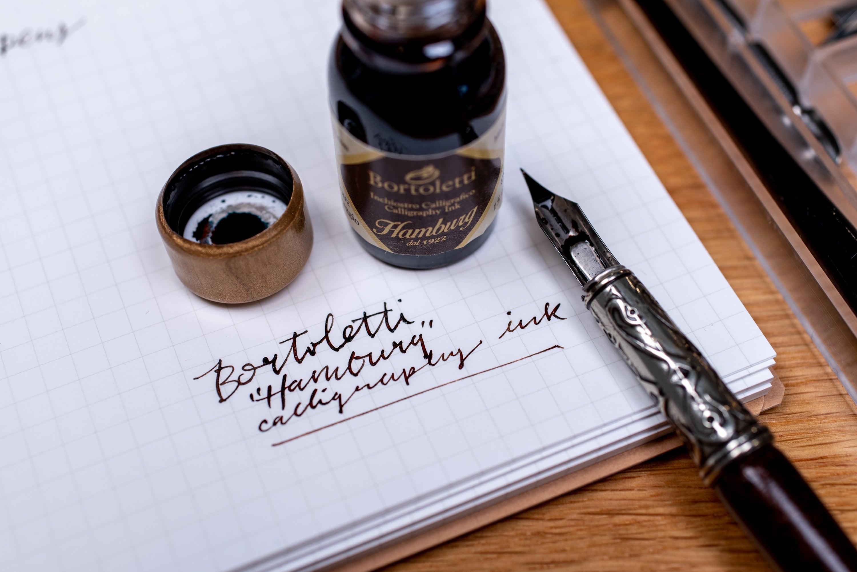 Murano Black Glass Pen Set