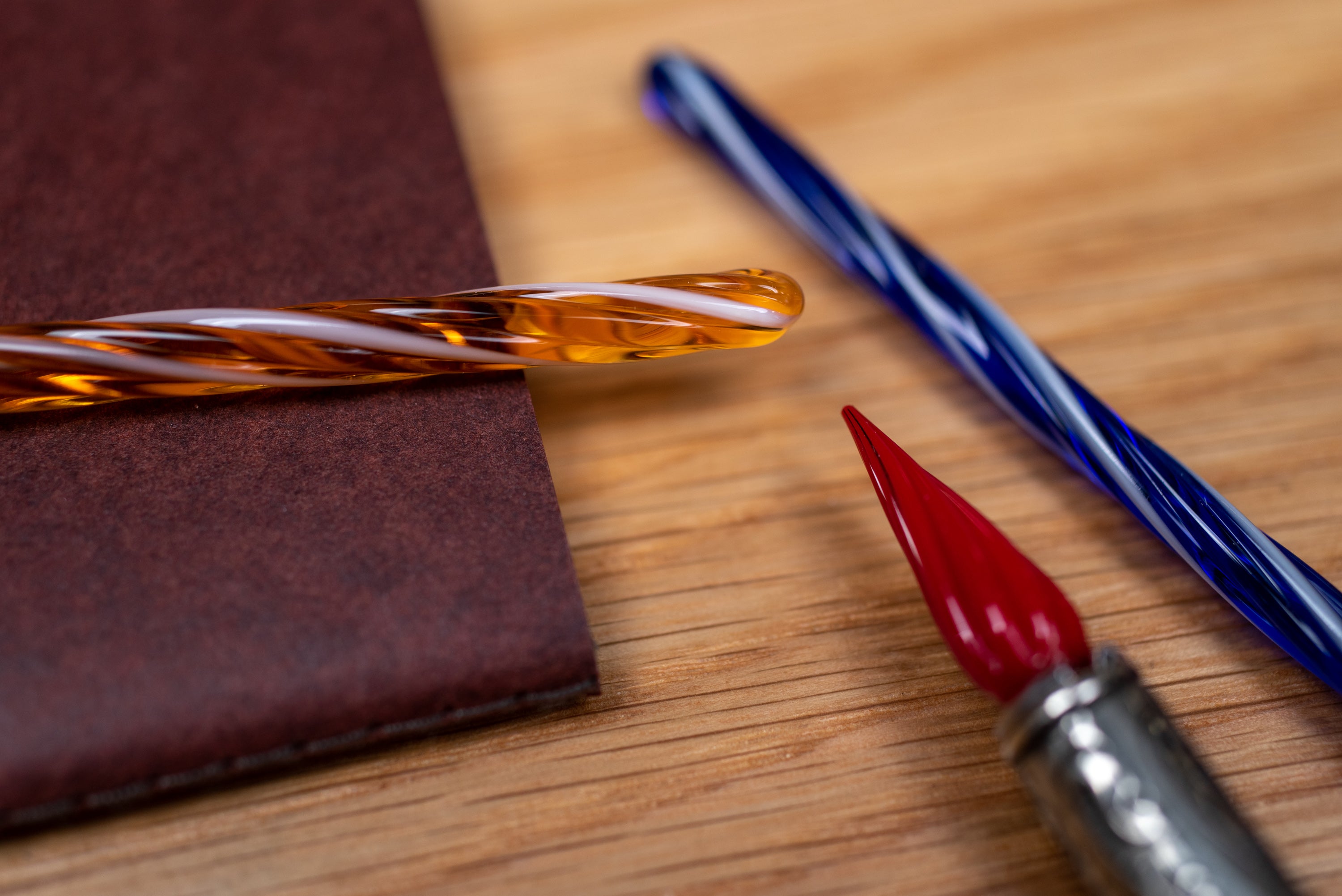 Orseolo Glass Pen Set, Red