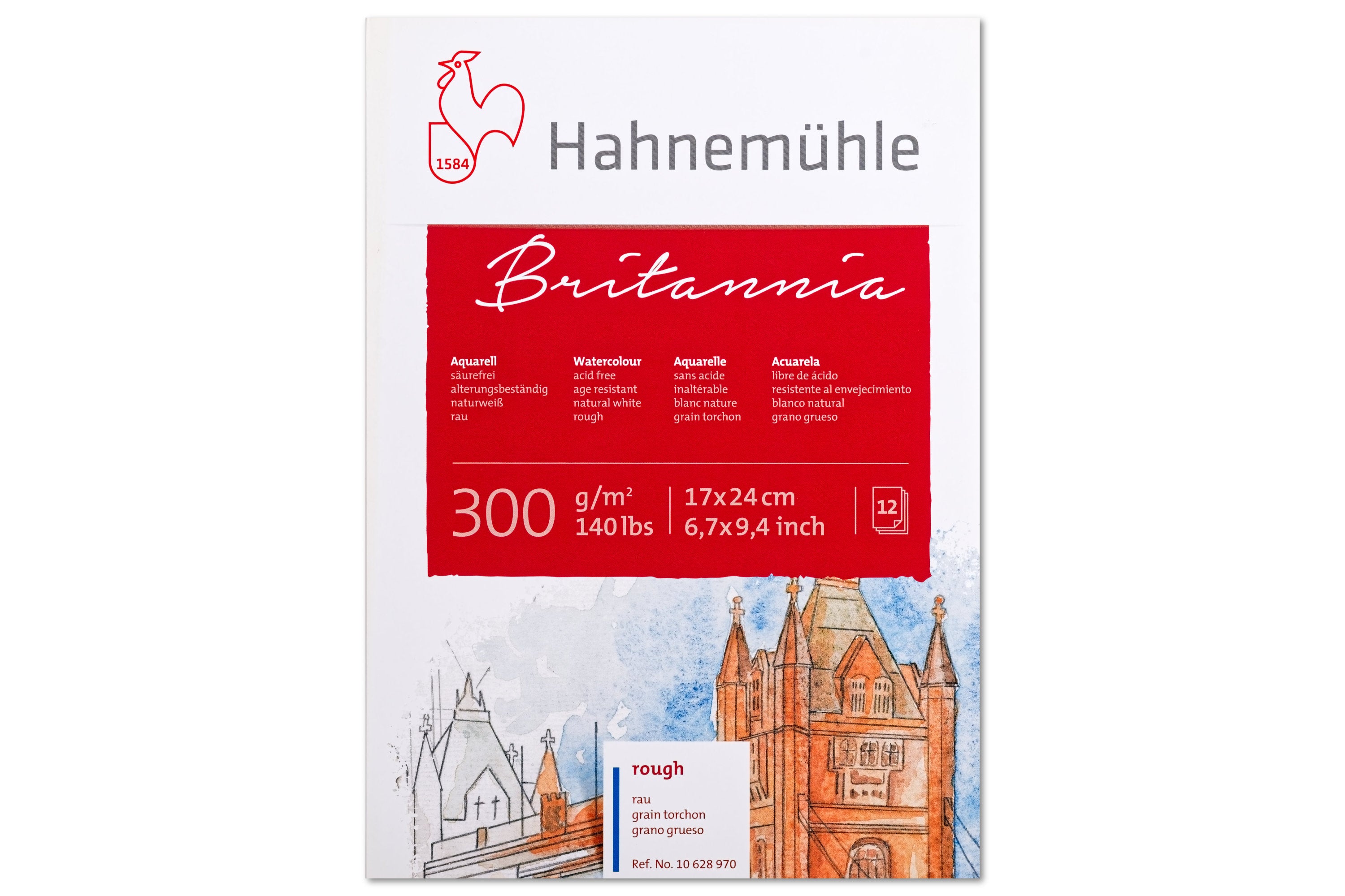 Brittania Watercolor Block, Rough