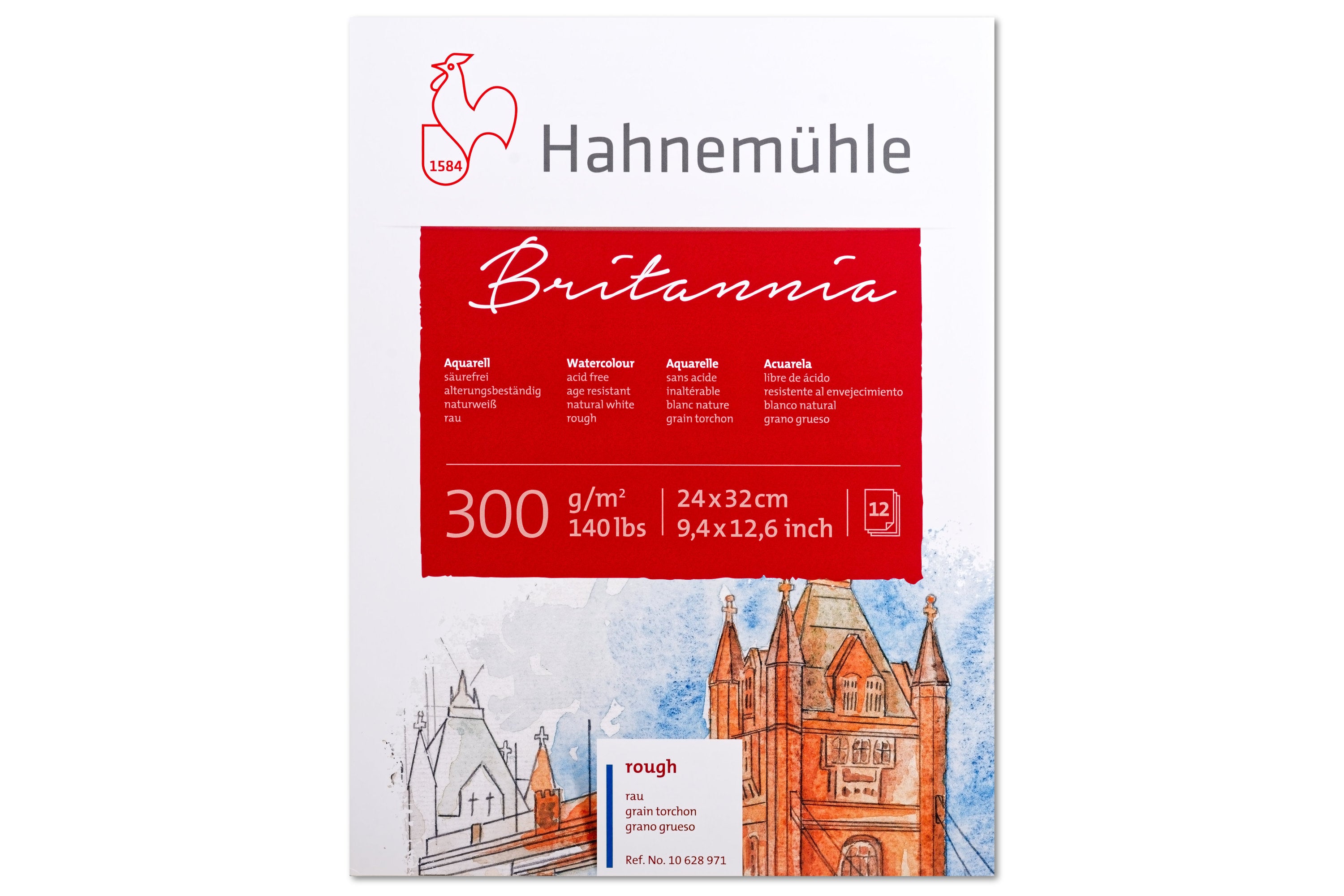 Brittania Watercolor Block, Rough