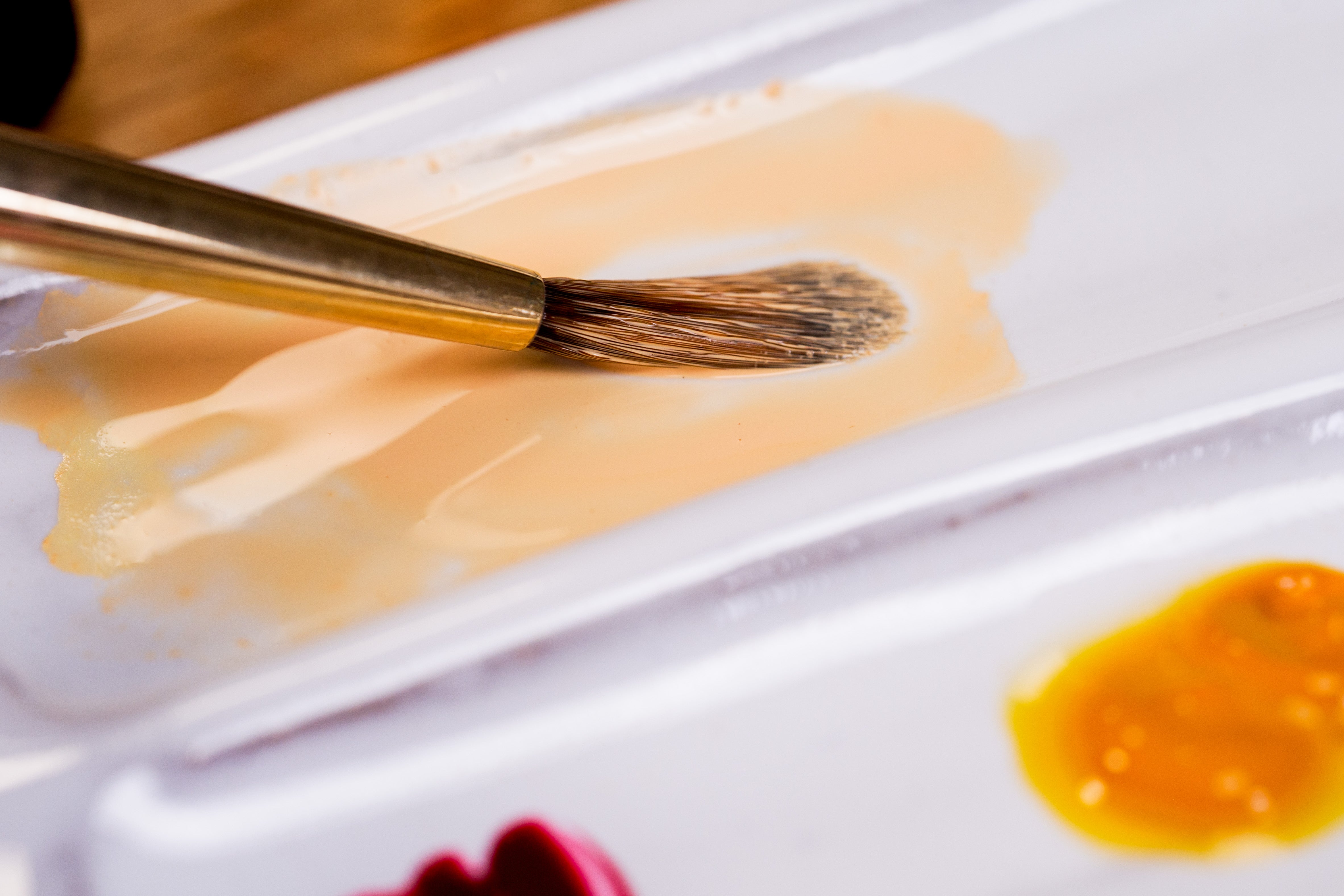 9-Well Ceramic Paint Palette