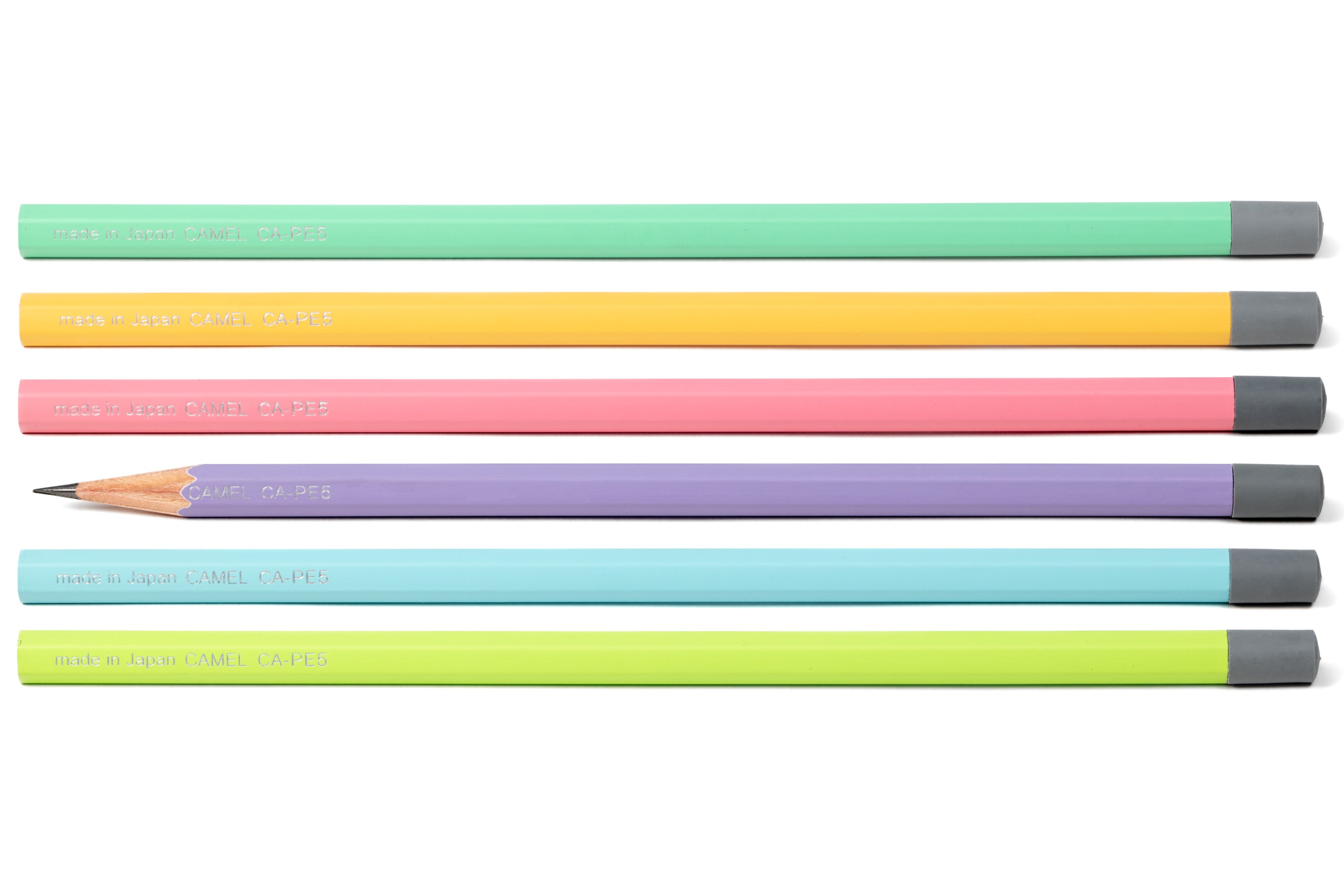 Camel CA-PE5 Pencils, Set of 6, Assorted Colors
