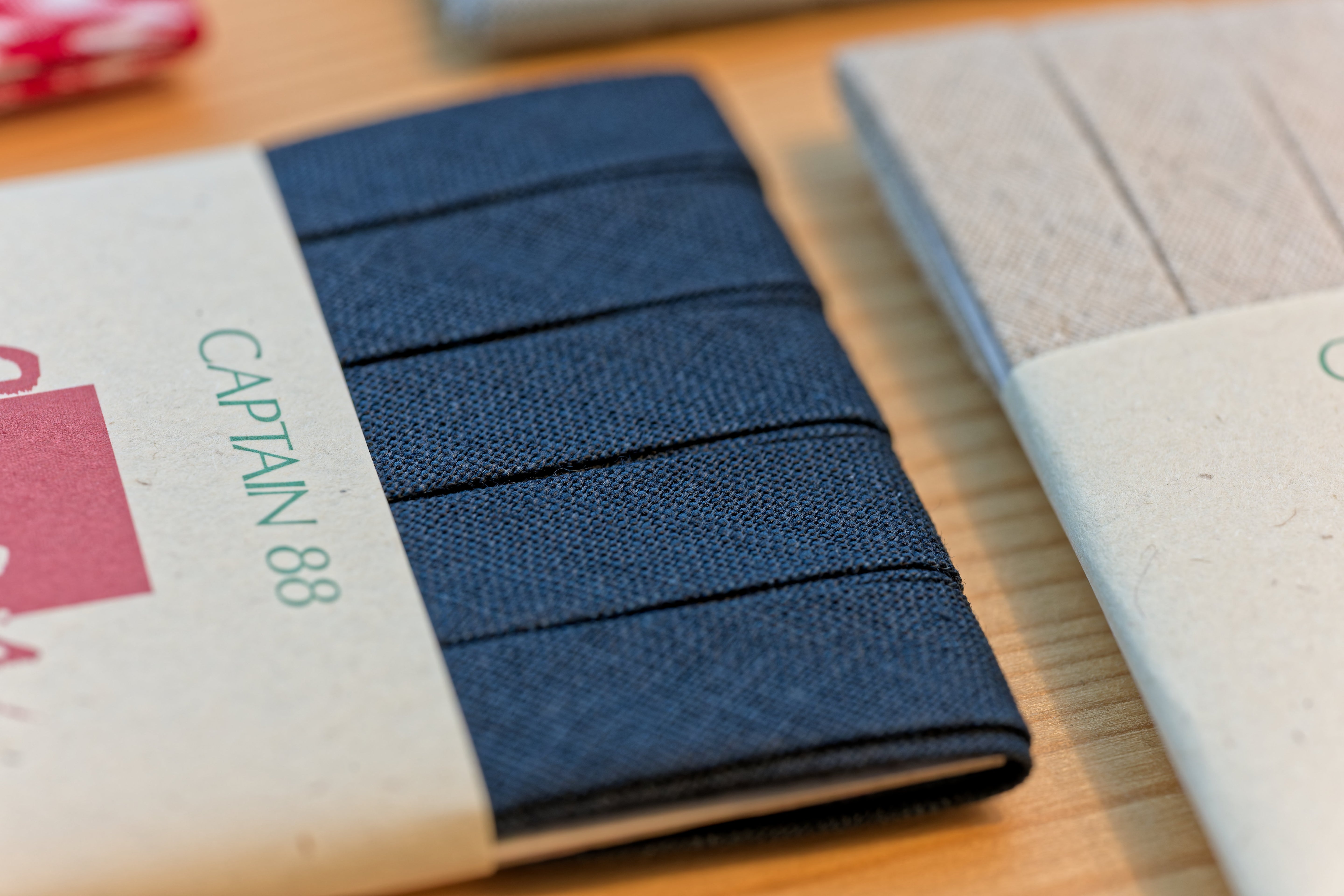 Linen-Blend Bias Tape, Navy Blue