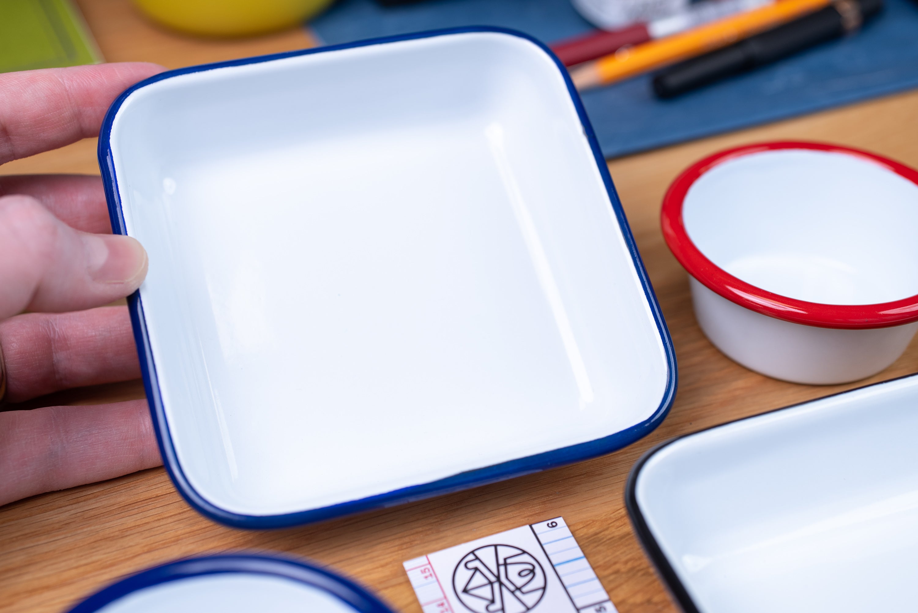 Mini Enameled Steel Butcher Tray