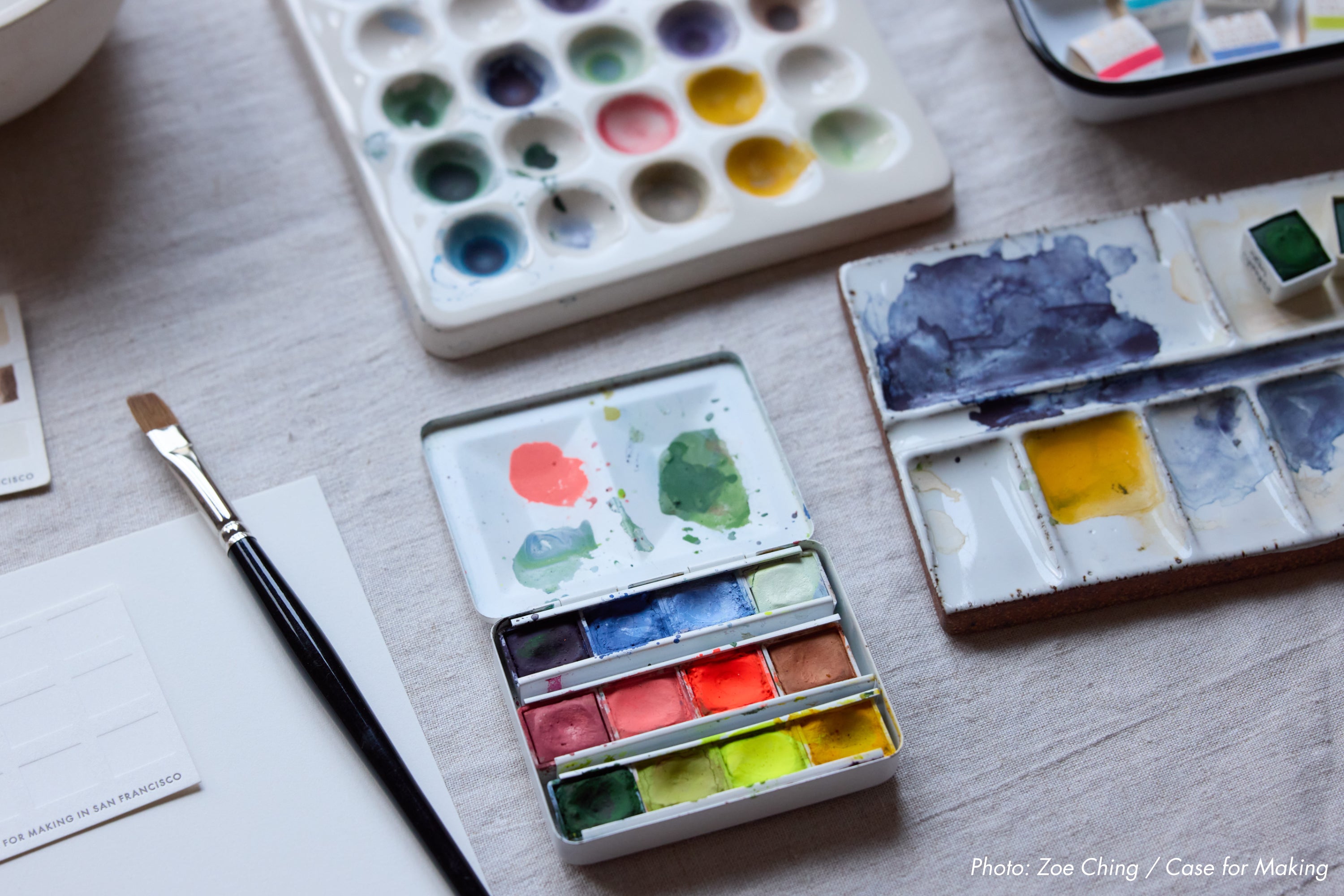 CfM Watercolor Half Pan, Cerulean