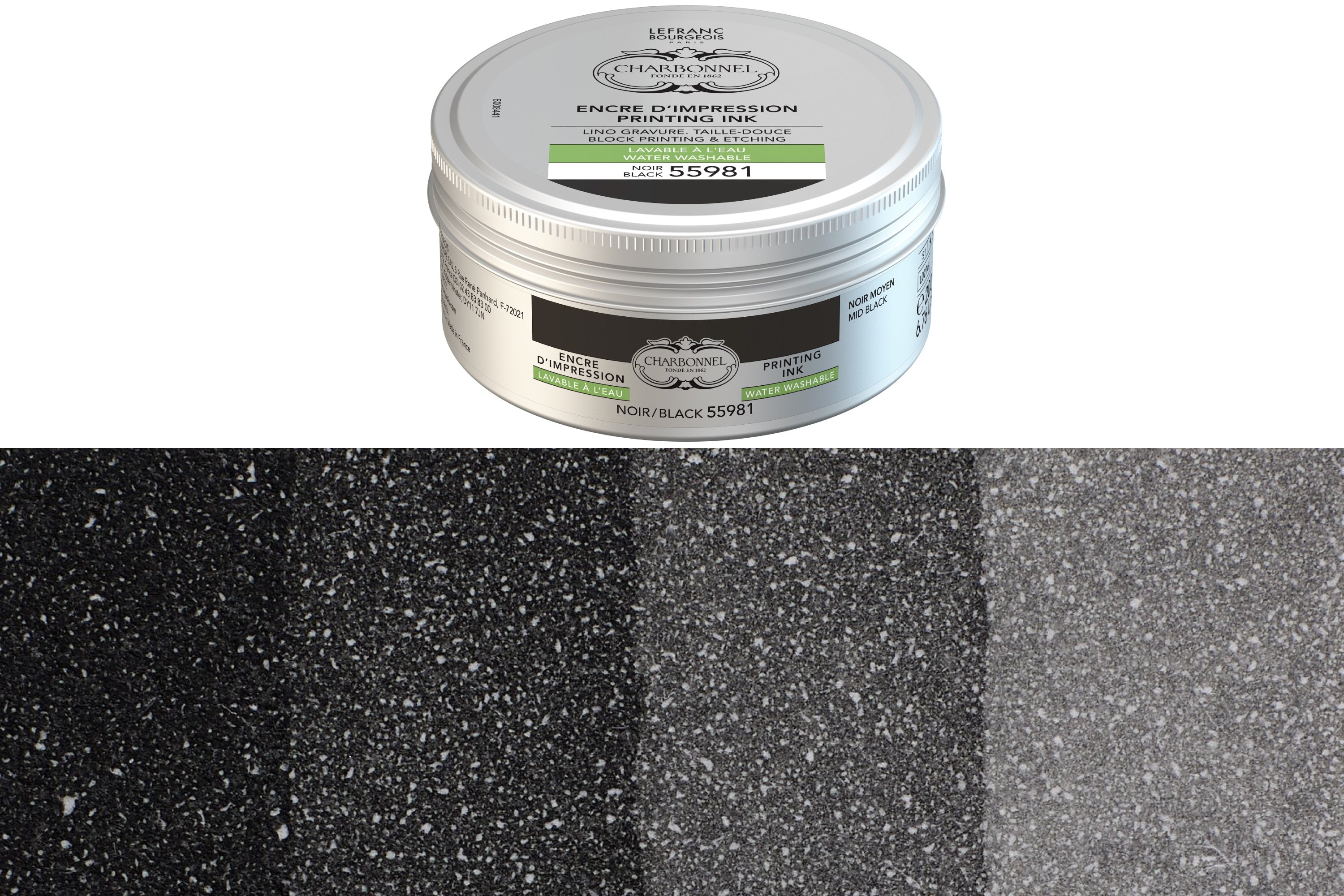 Water-Washable Oil-Based Printmaking Ink, Black 55981