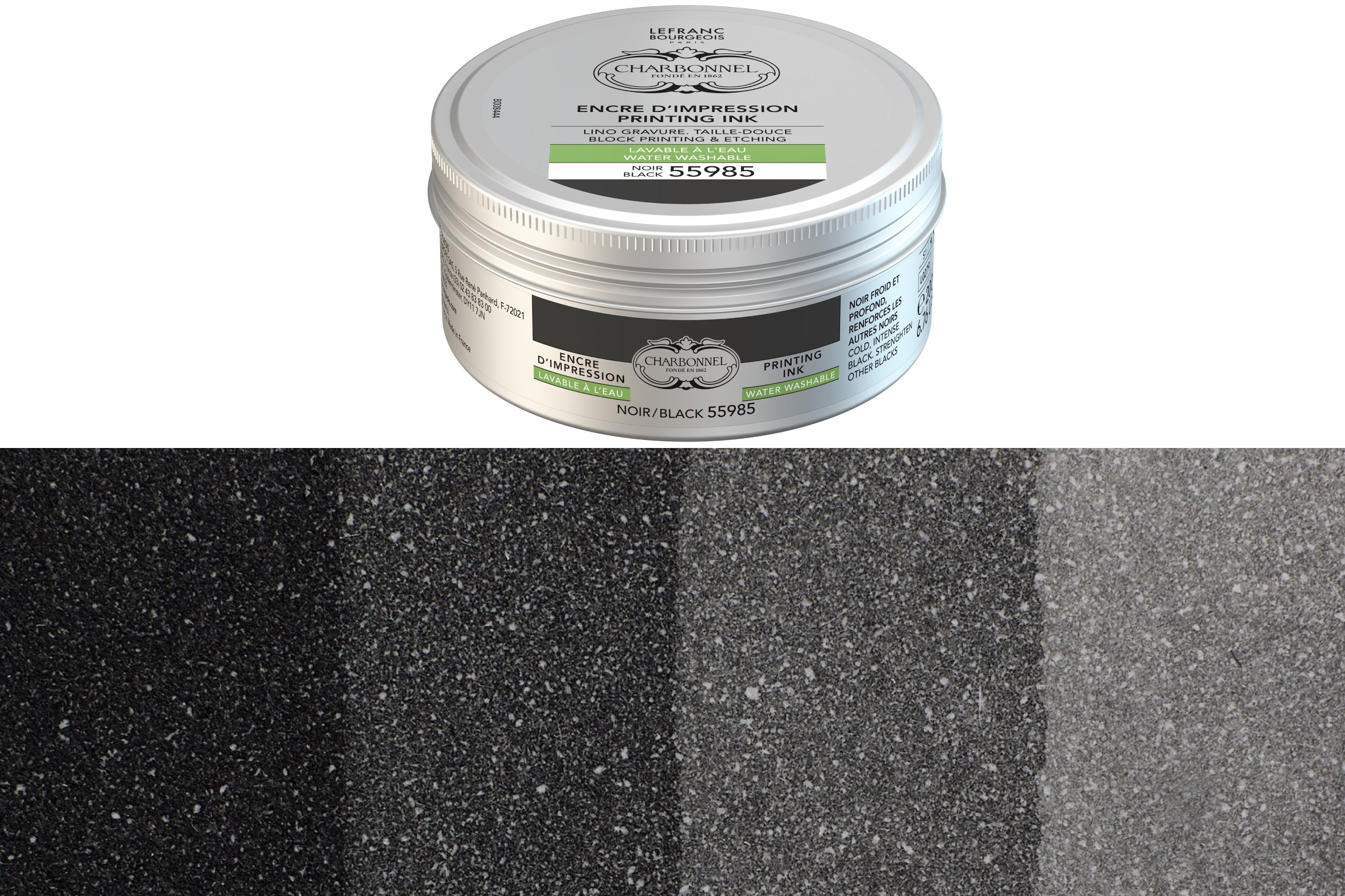 Water-Washable Oil-Based Printmaking Ink, Black 55985