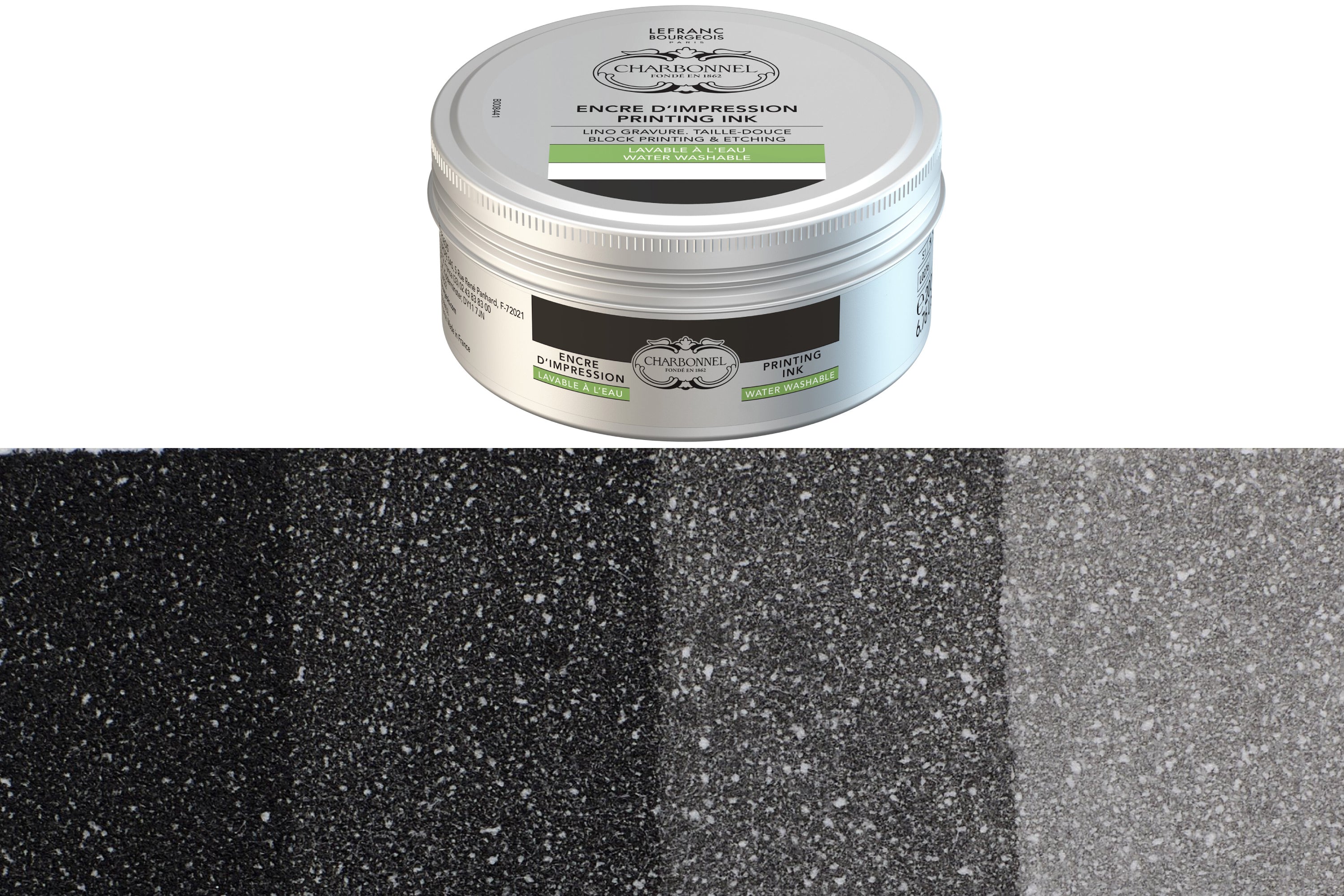 Water-Washable Oil-Based Printmaking Ink, Carbon Black