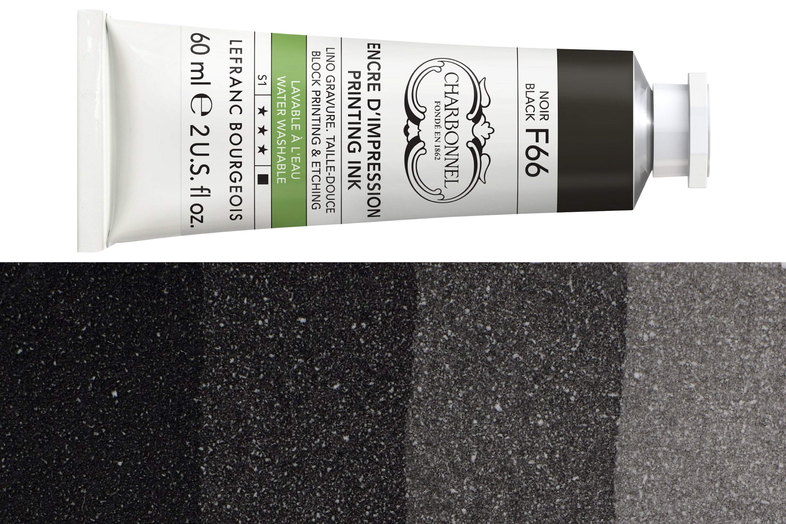 Water-Washable Oil-Based Printmaking Ink, Black F66