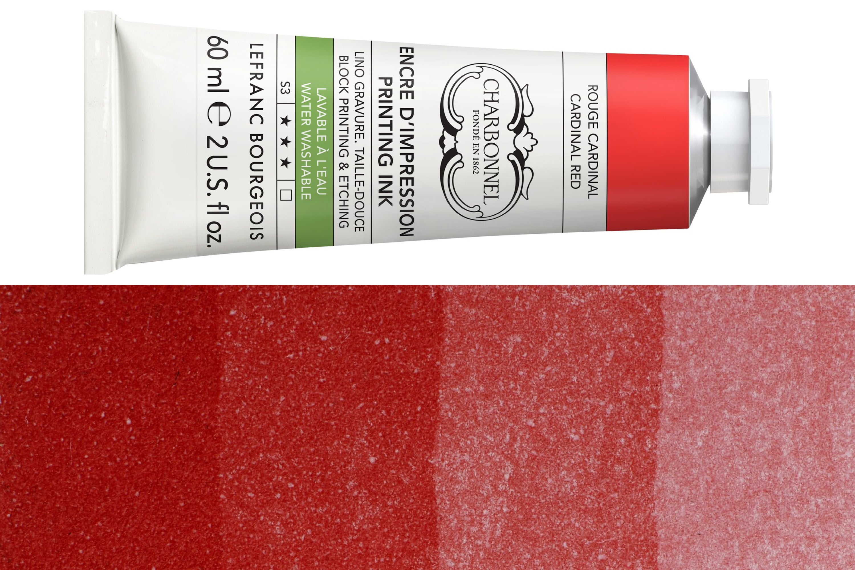 Water-Washable Oil-Based Printmaking Ink, Cardinal Red