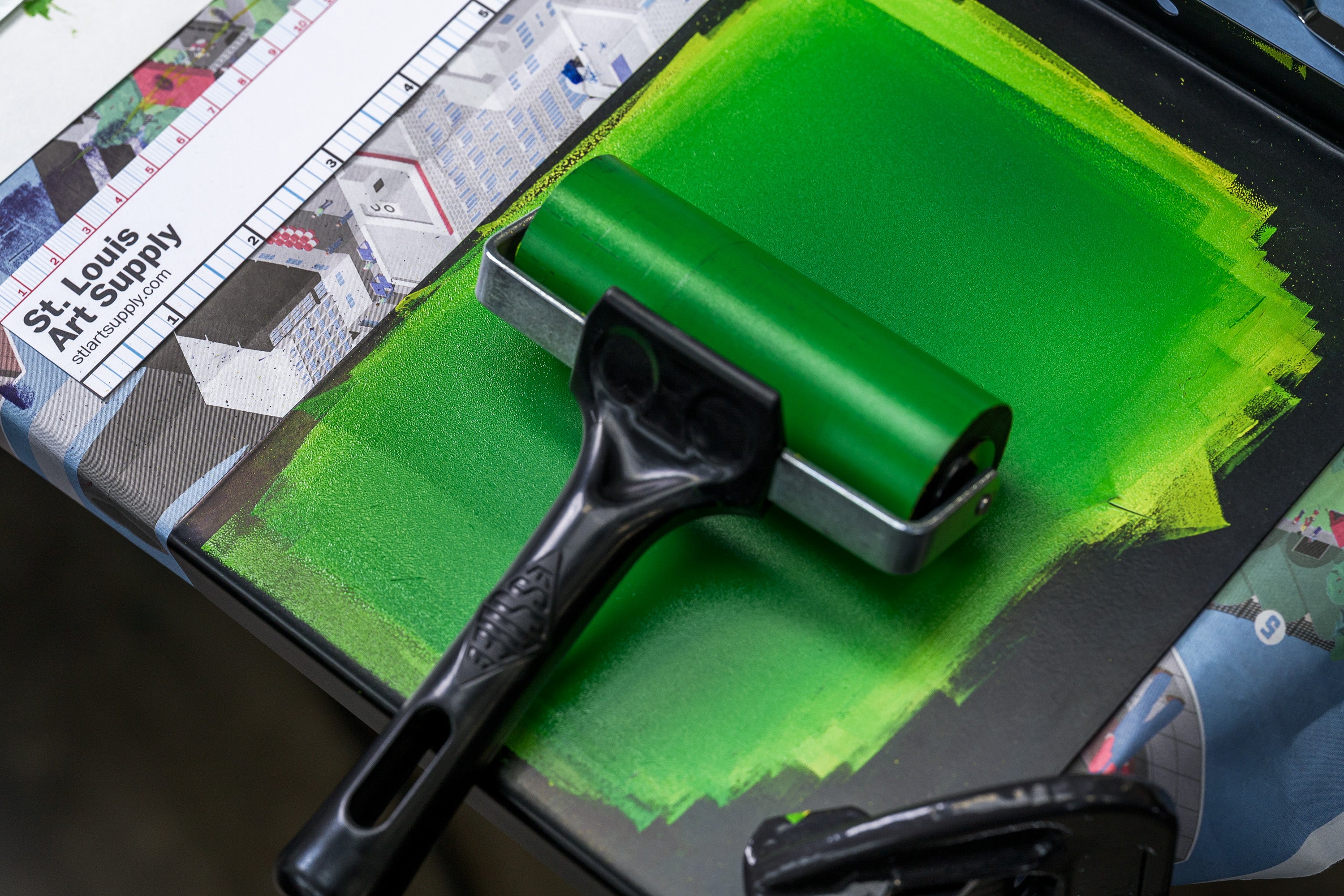 Water-Washable Oil-Based Printmaking Ink, 4 Essential Tubes