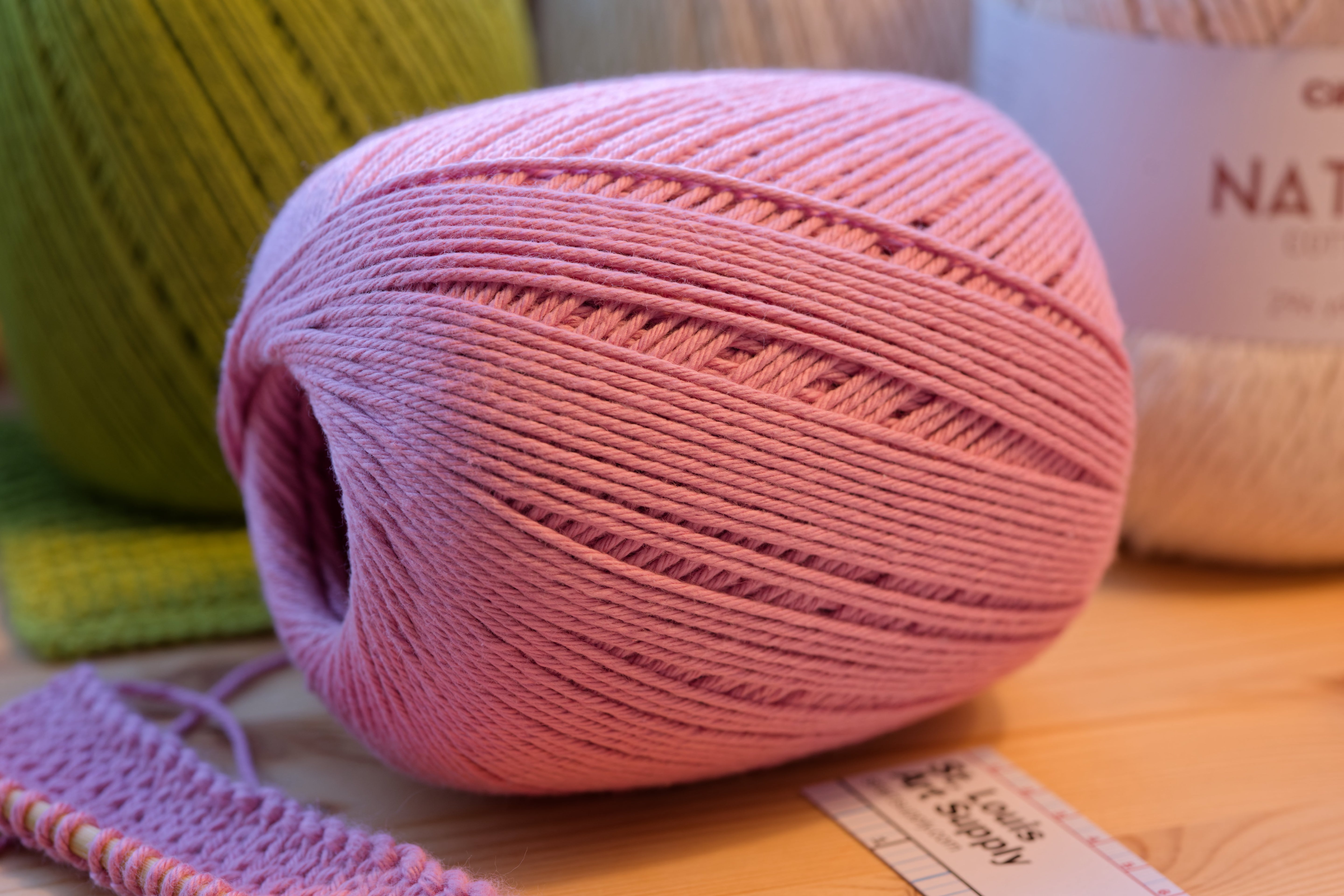 Natural Cotton Maxcolor 4/6 Yarn, #3390 Quartz