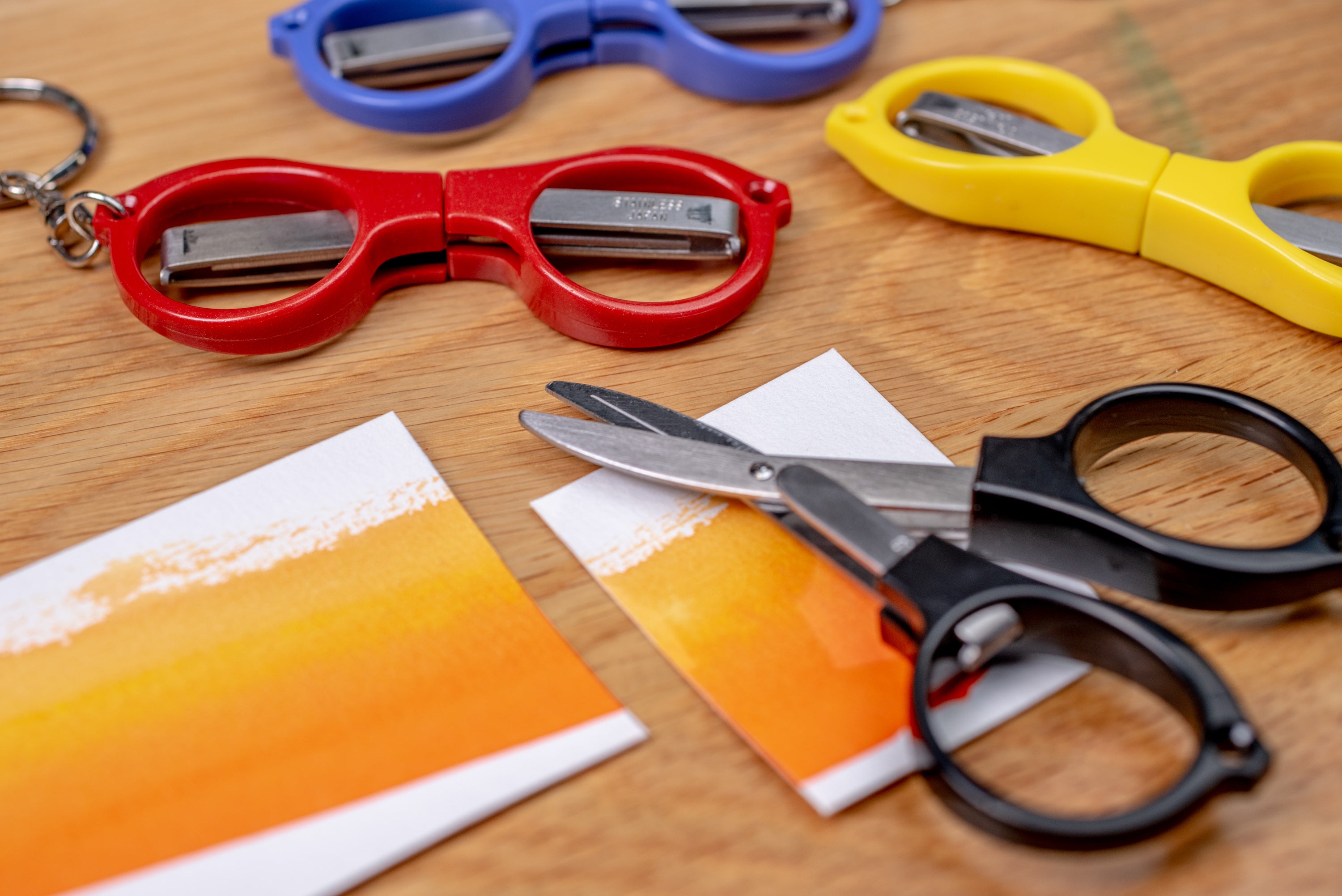 Folding Keychain Scissors, Stainless Steel