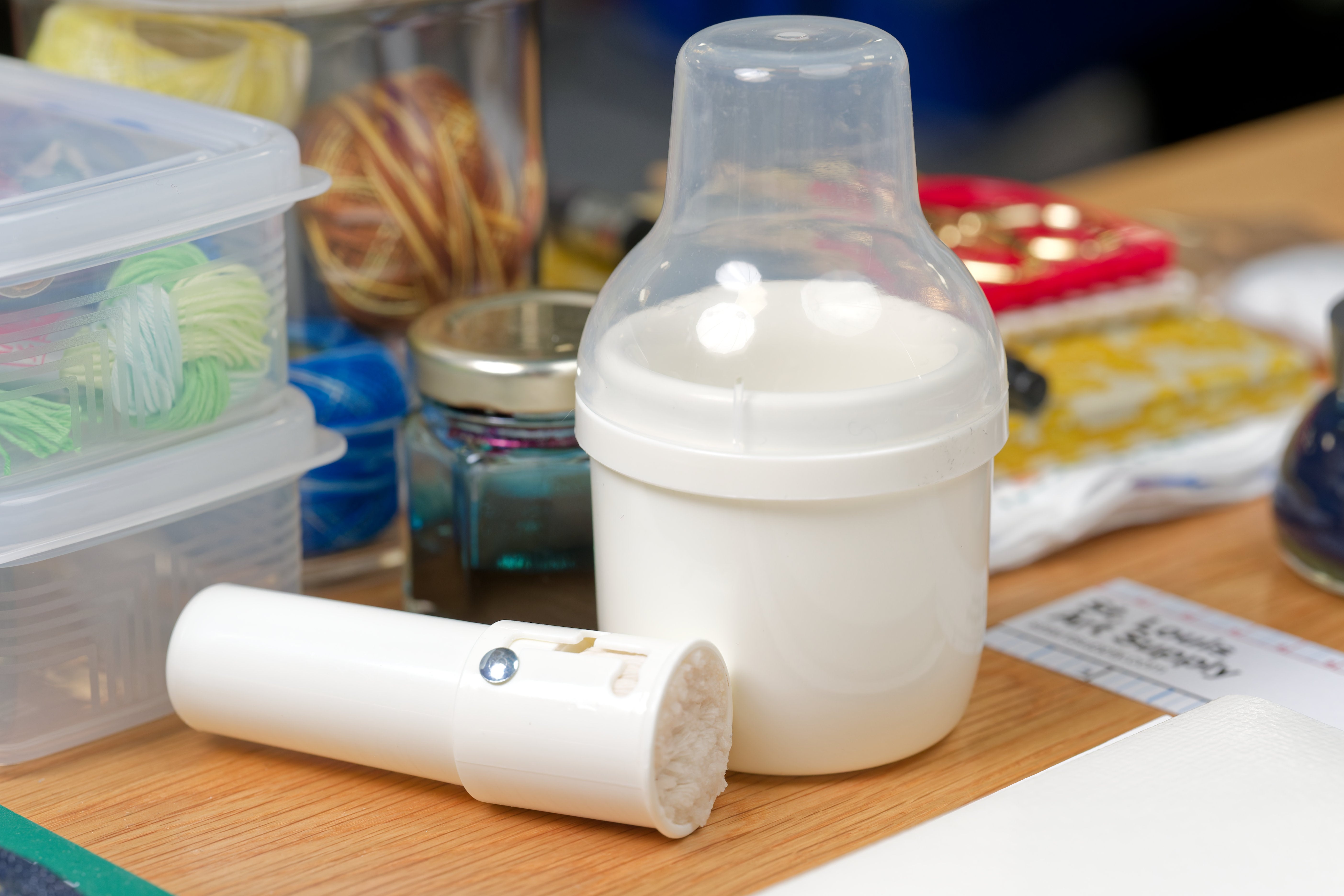 Cotton Brush with Reservoir