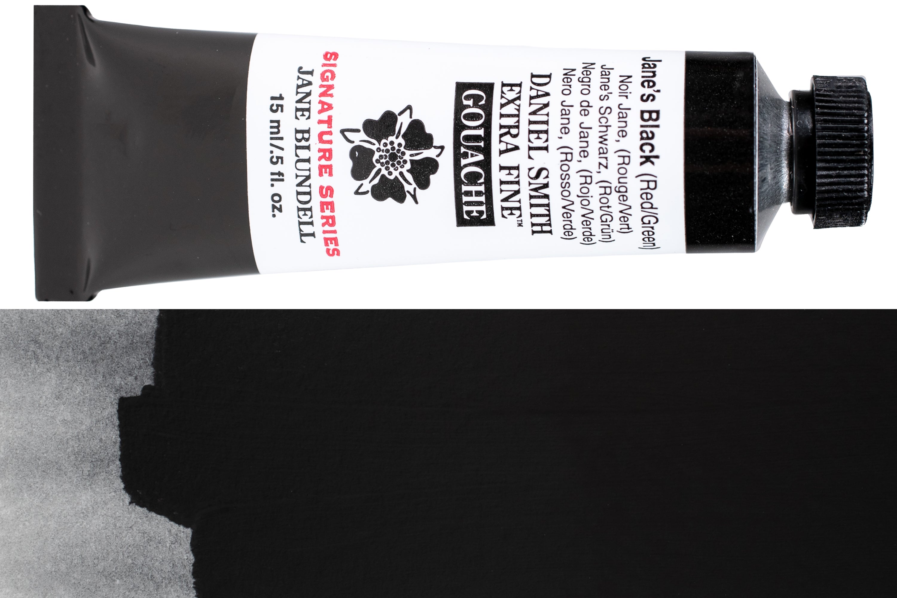 Extra Fine Gouache, Jane's Black (Red/Green)