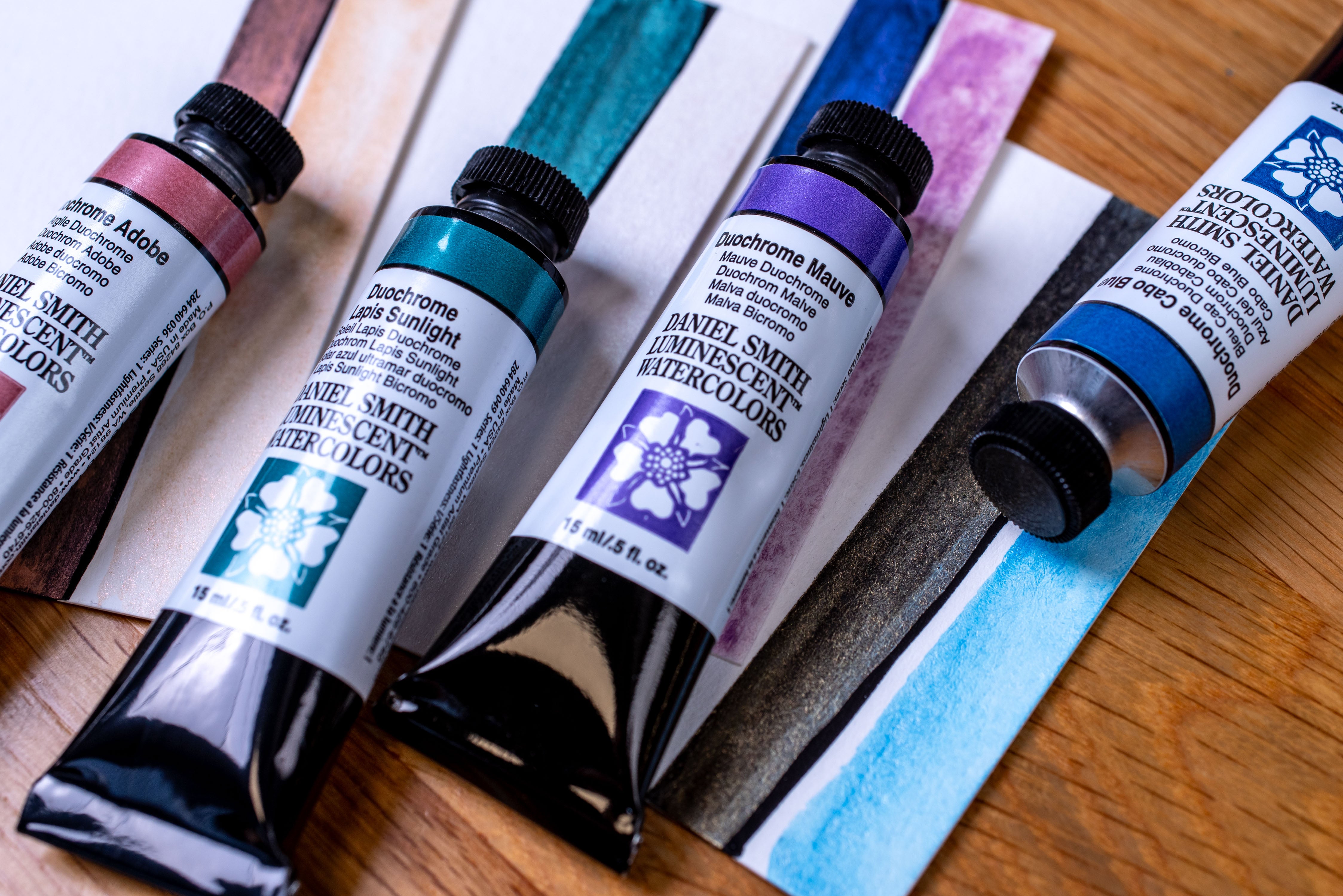 Daniel Smith Extra Fine Watercolor, Duochrome Set of 4