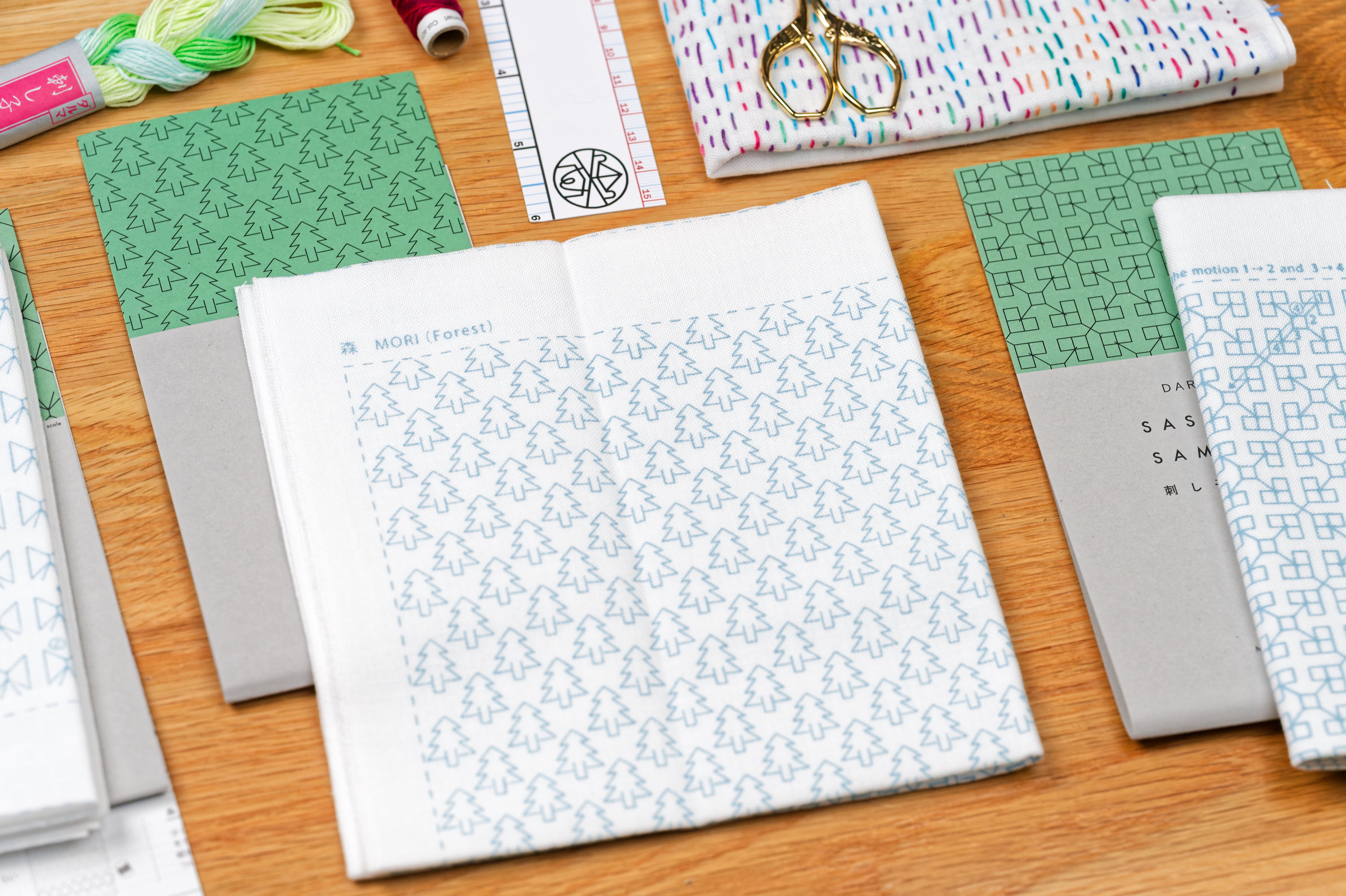 Daruma Sashiko Sampler, #1163 Invader