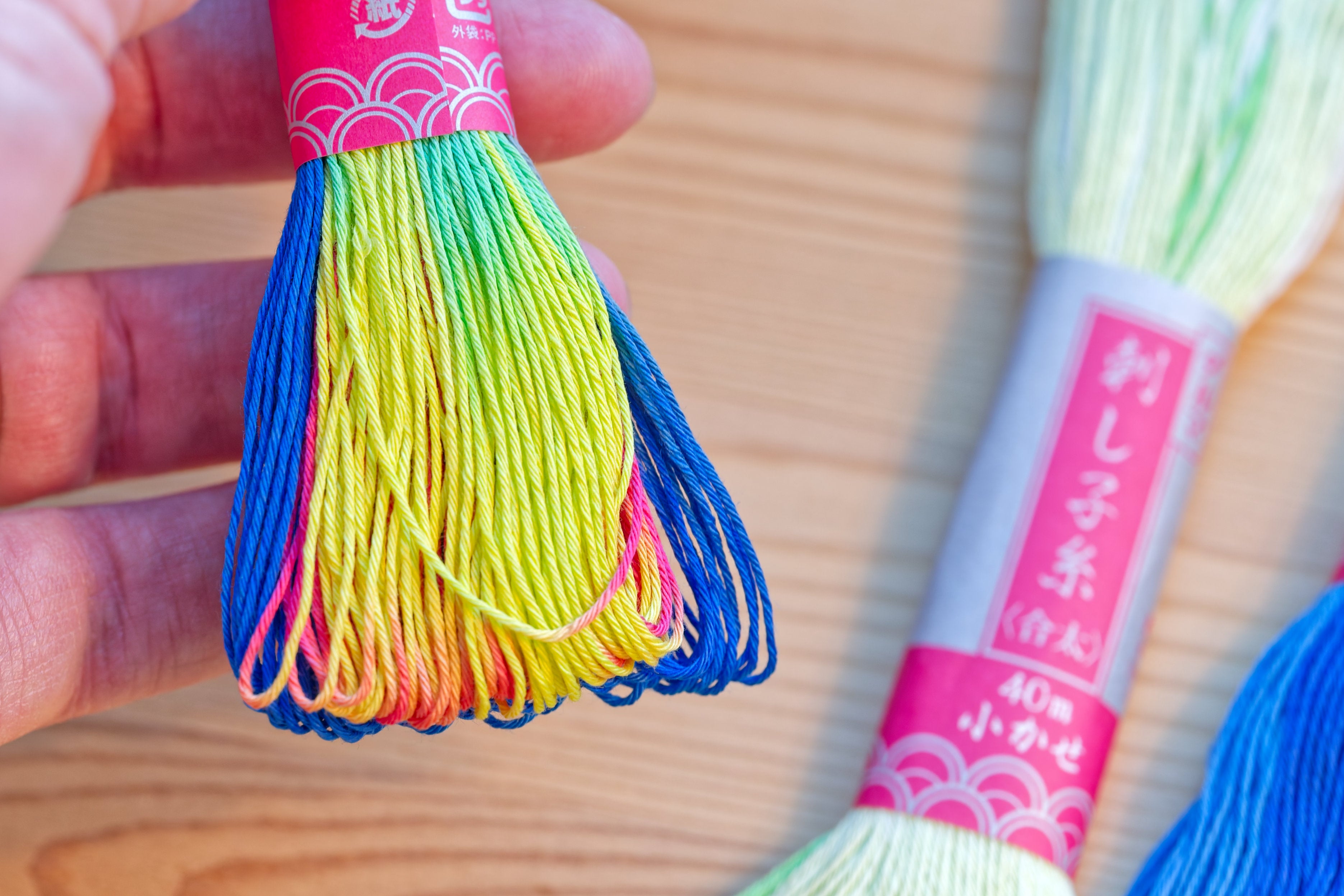 Six-Ply Sashiko Thread, #101 Rainbow