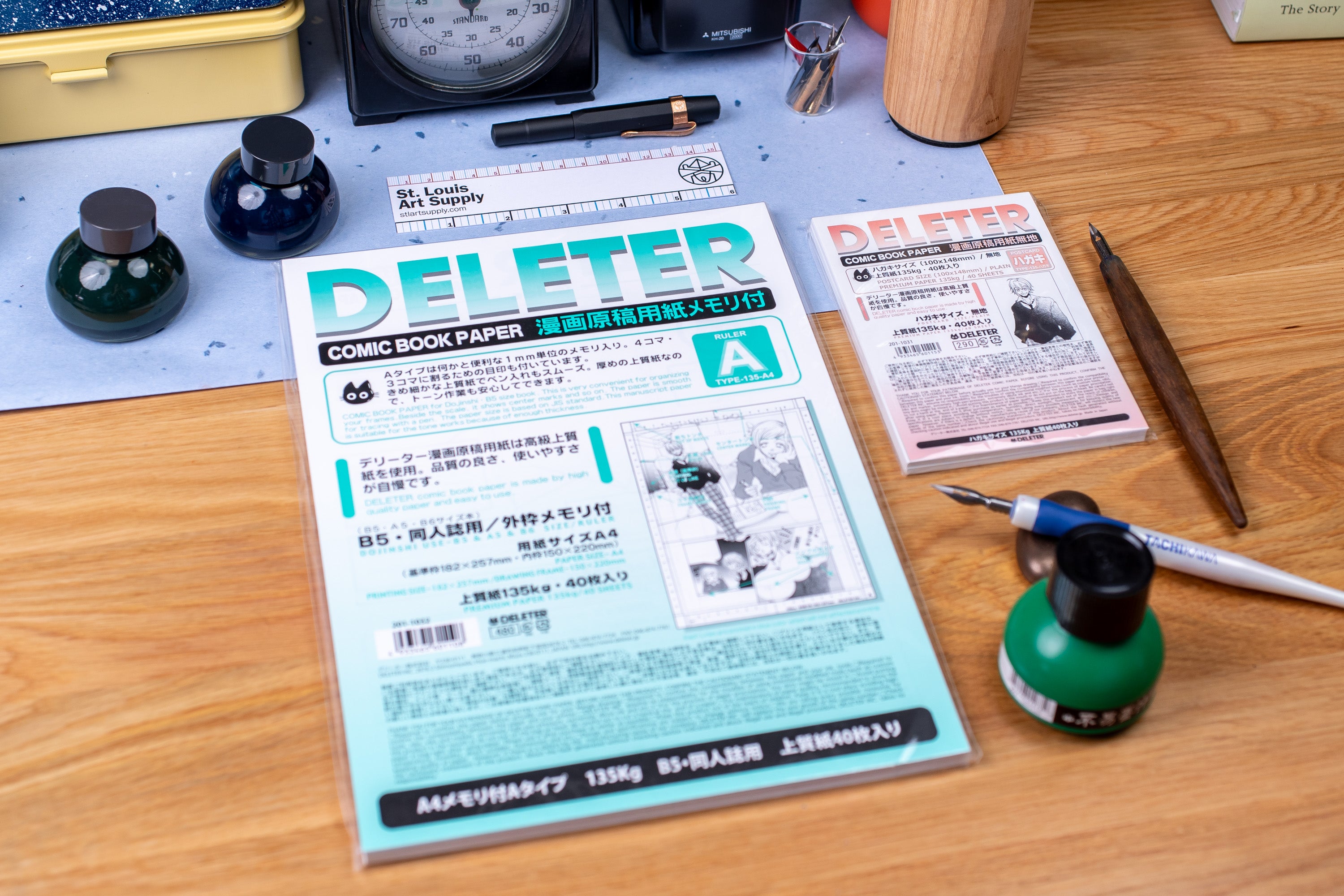 Deleter Comic Paper, A4, With Guides