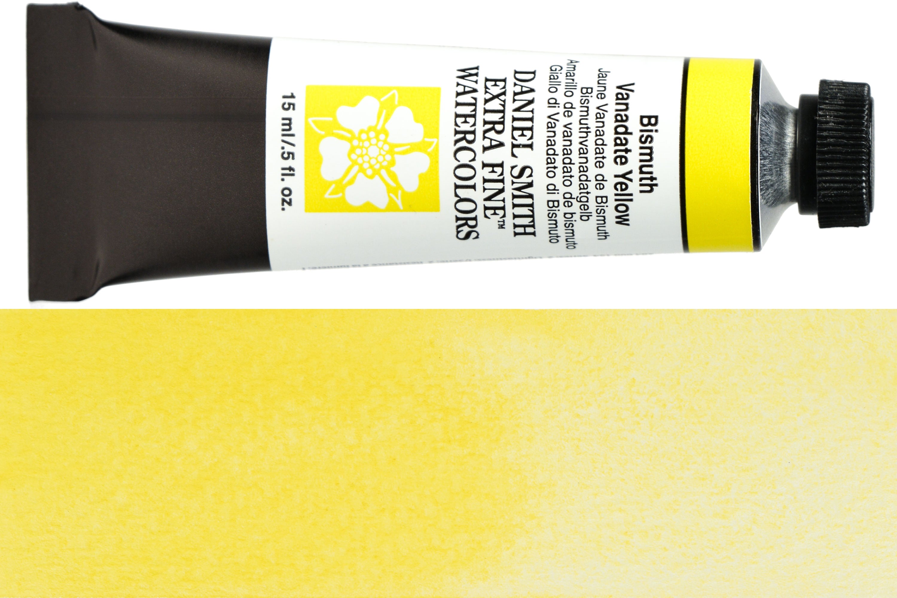 Daniel Smith Extra Fine Watercolor, 15 mL, Bismuth Vanadate Yellow