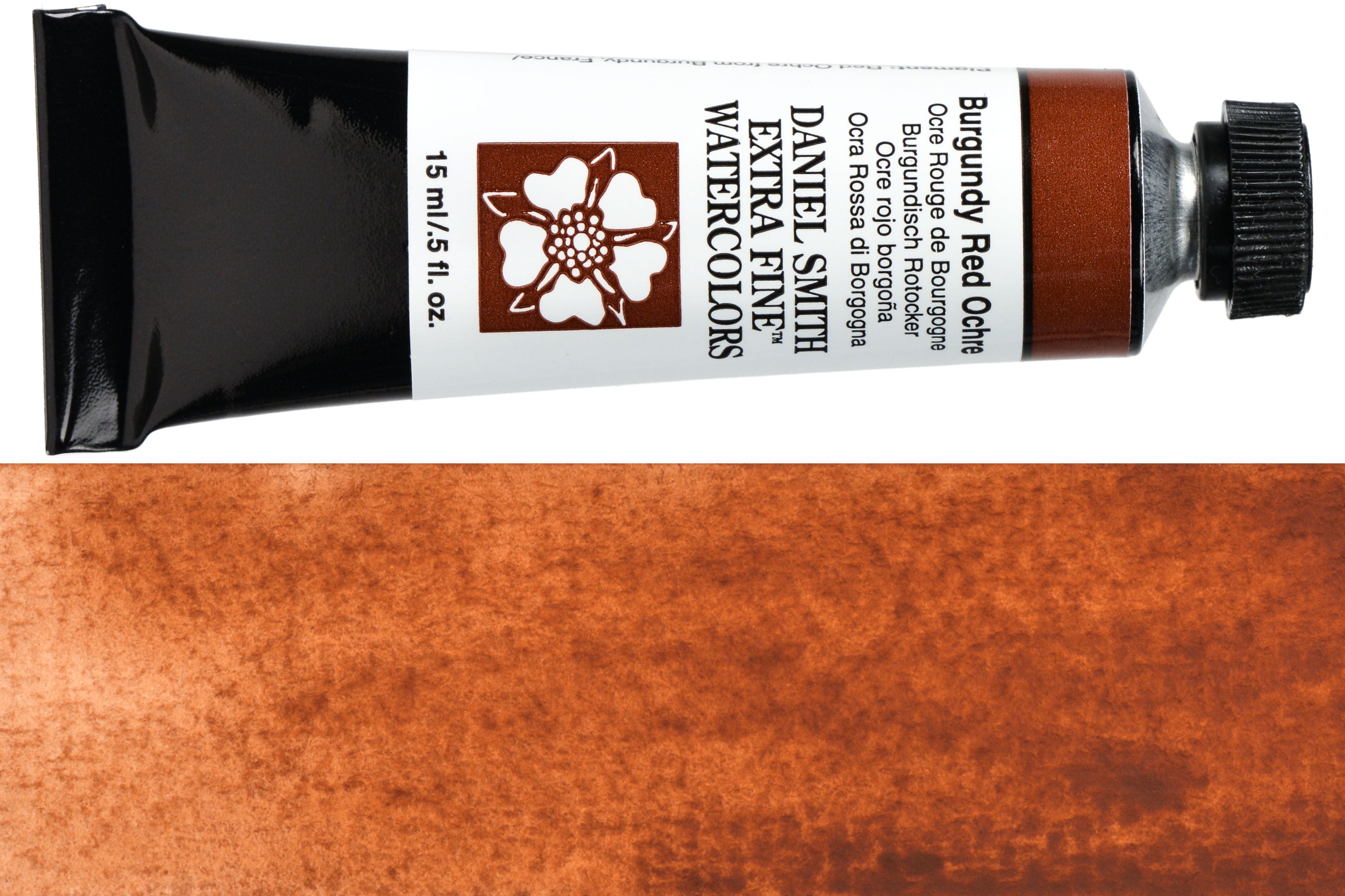 Daniel Smith Extra Fine Watercolor, 15 mL, Burgundy Red Ochre
