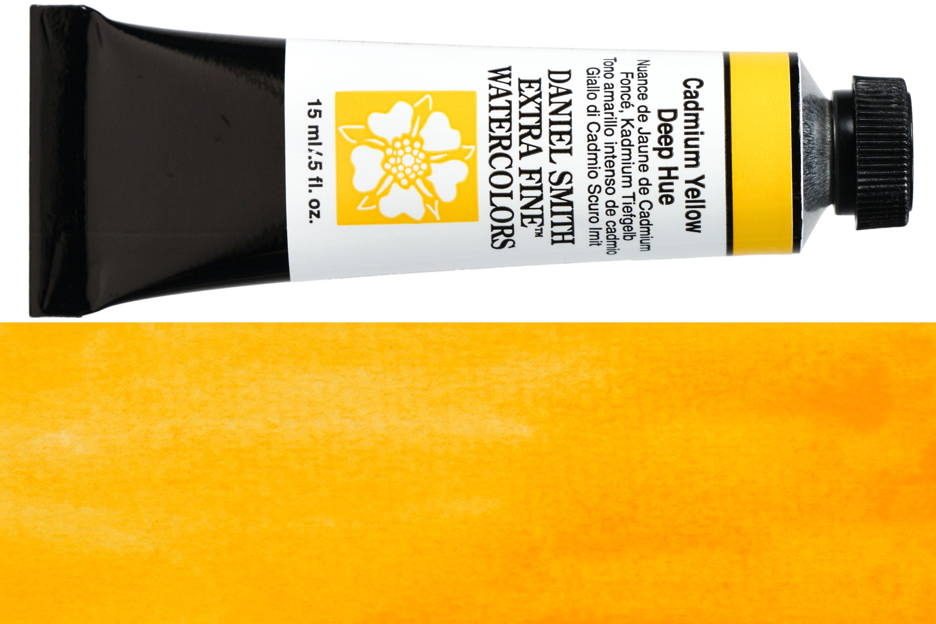 Daniel Smith Extra Fine Watercolor, 15 mL, Cadmium Yellow Deep Hue