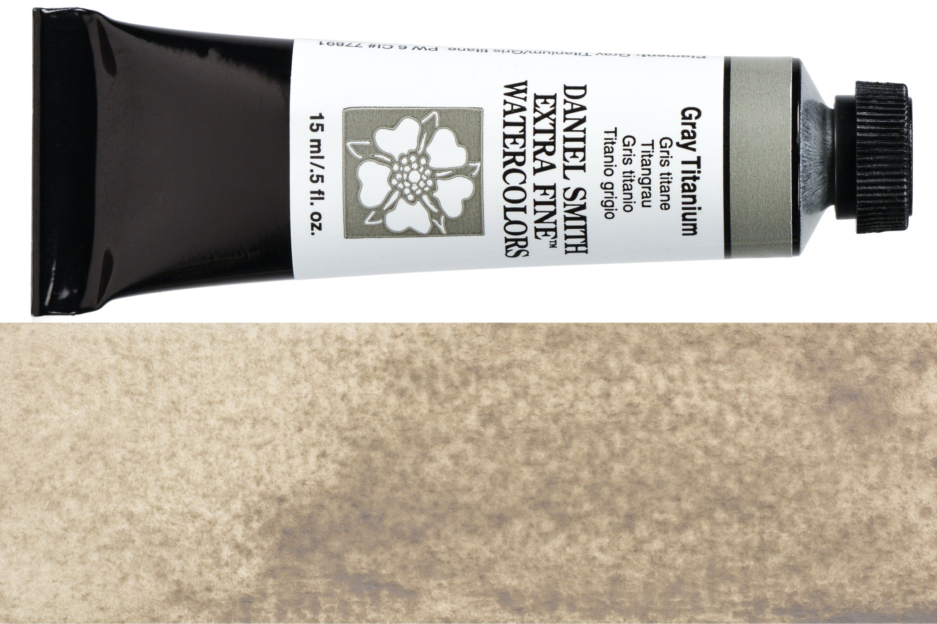 Daniel Smith Extra Fine Watercolor, 15 mL, Gray Titanium