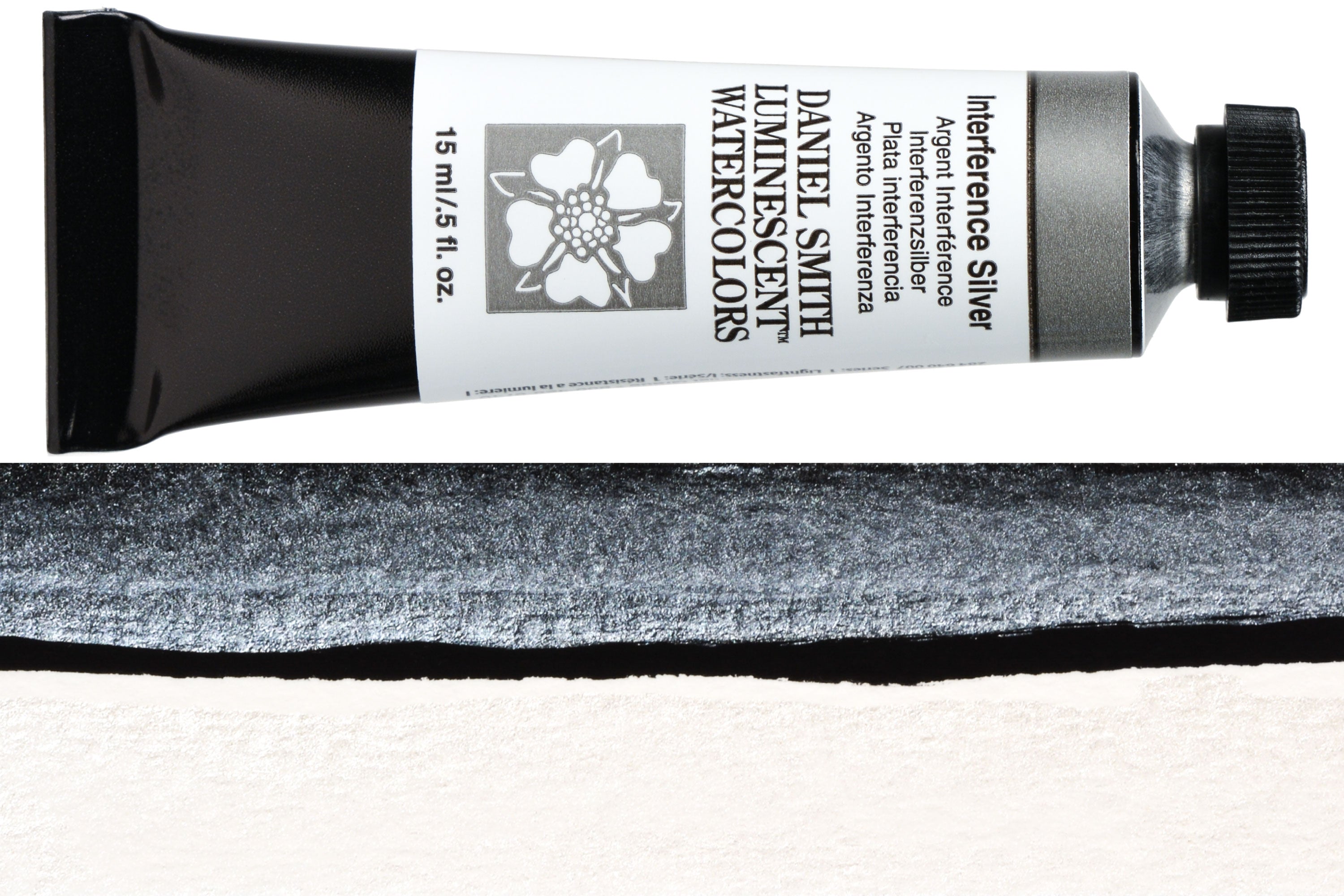 Daniel Smith Extra Fine Watercolor, 15 mL, Interference Silver