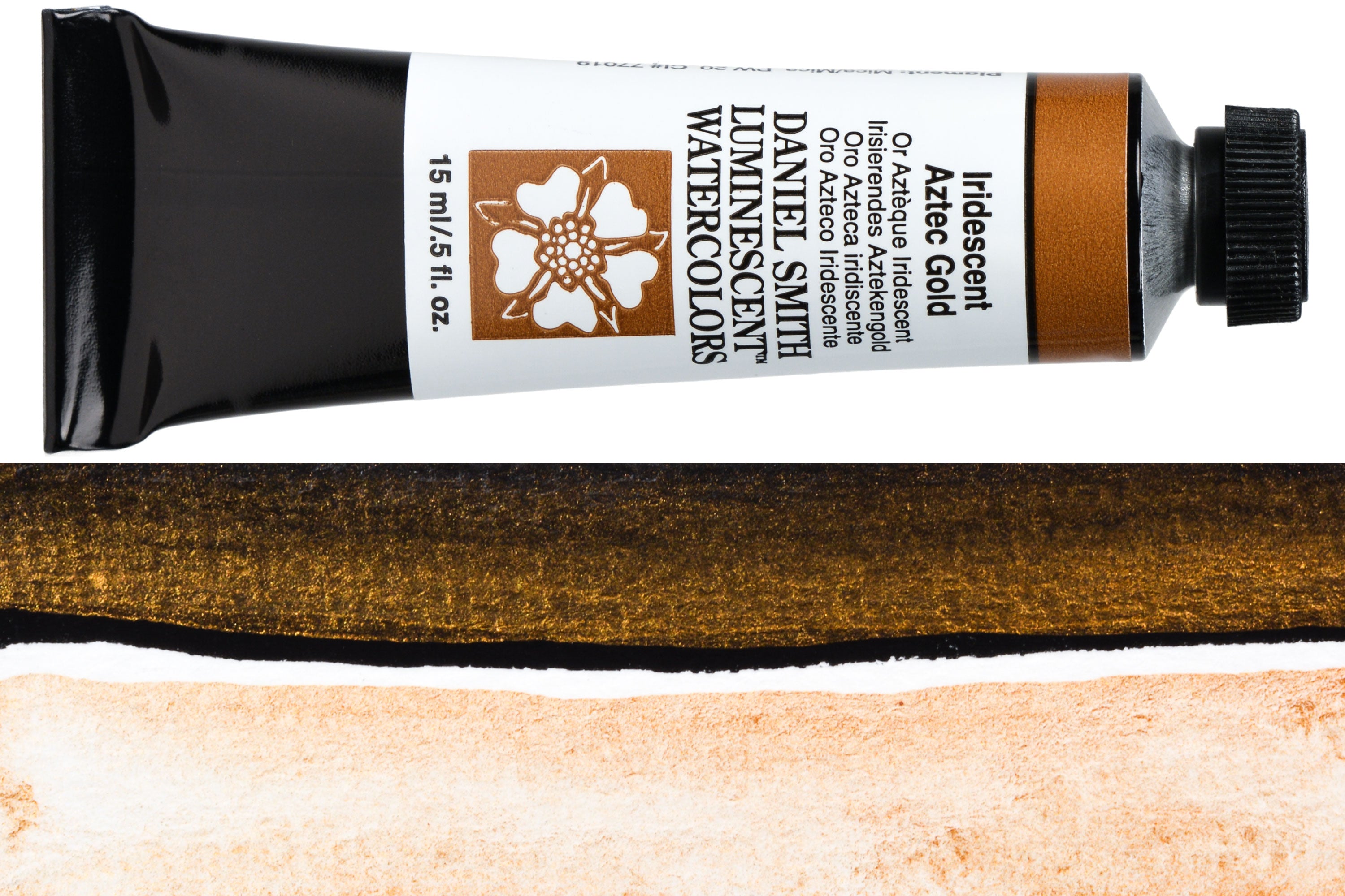 Daniel Smith Extra Fine Watercolor, 15 mL, Iridescent Aztec Gold