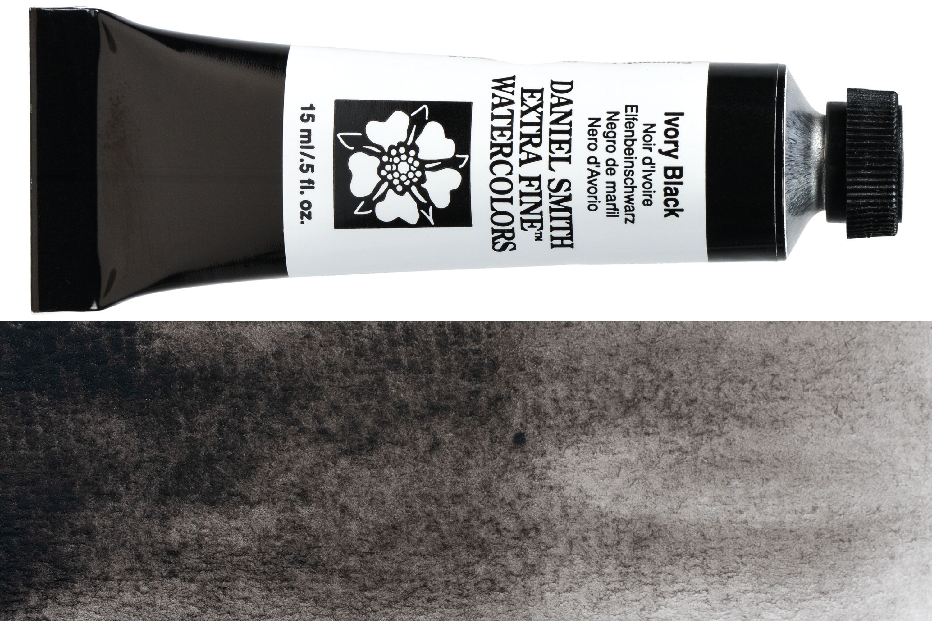Daniel Smith Extra Fine Watercolor, 15 mL, Ivory Black