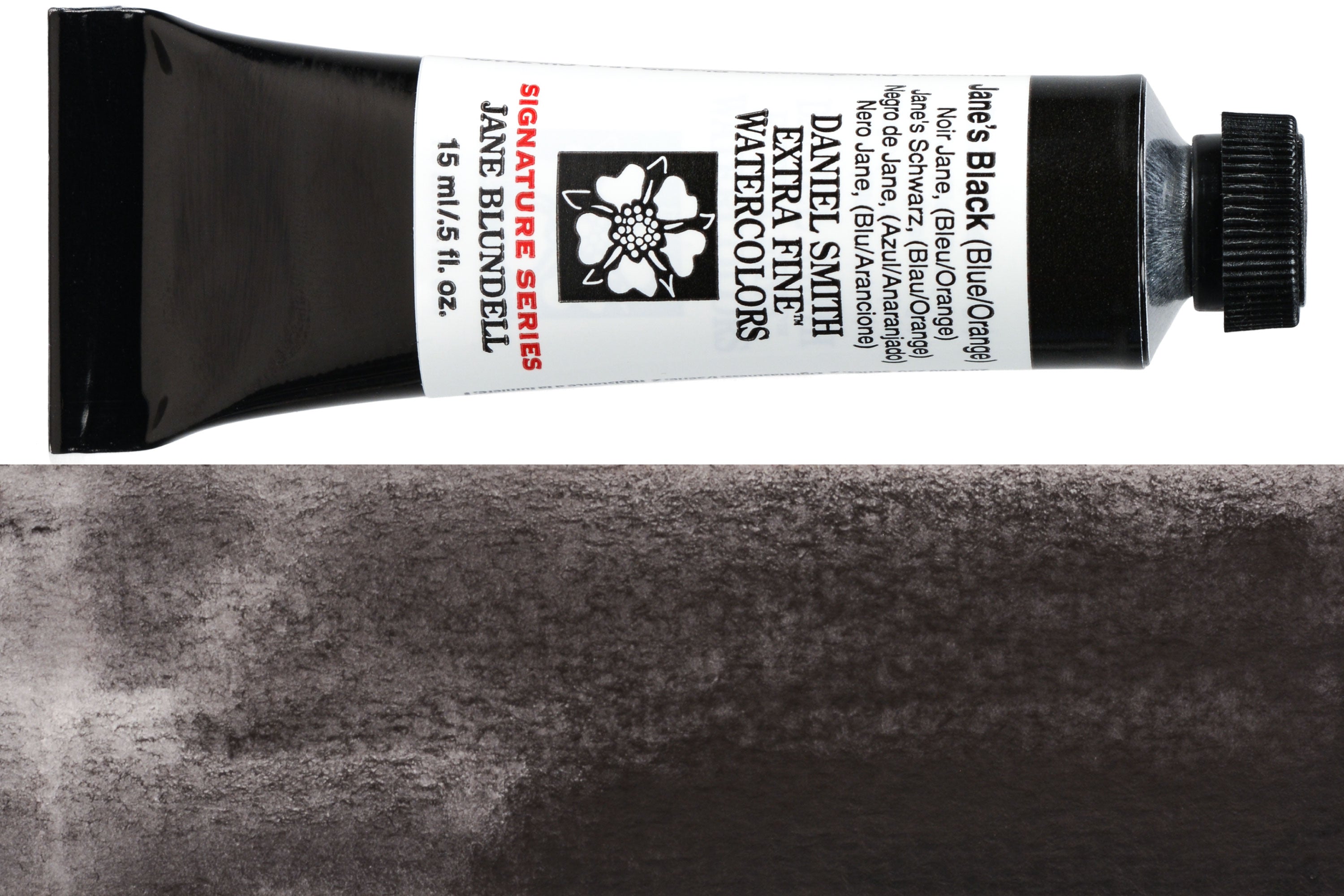 Daniel Smith Extra Fine Watercolor, 15 mL, Jane's Black (Blue/Orange)