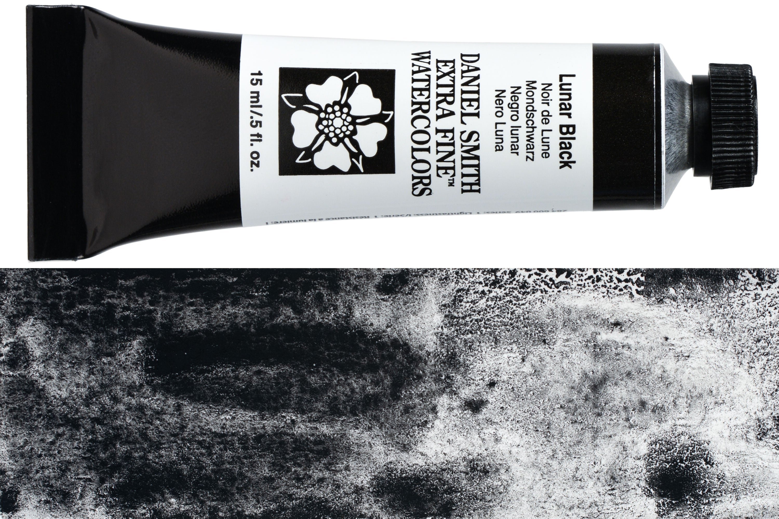 Daniel Smith Extra Fine Watercolor, 15 mL, Lunar Black