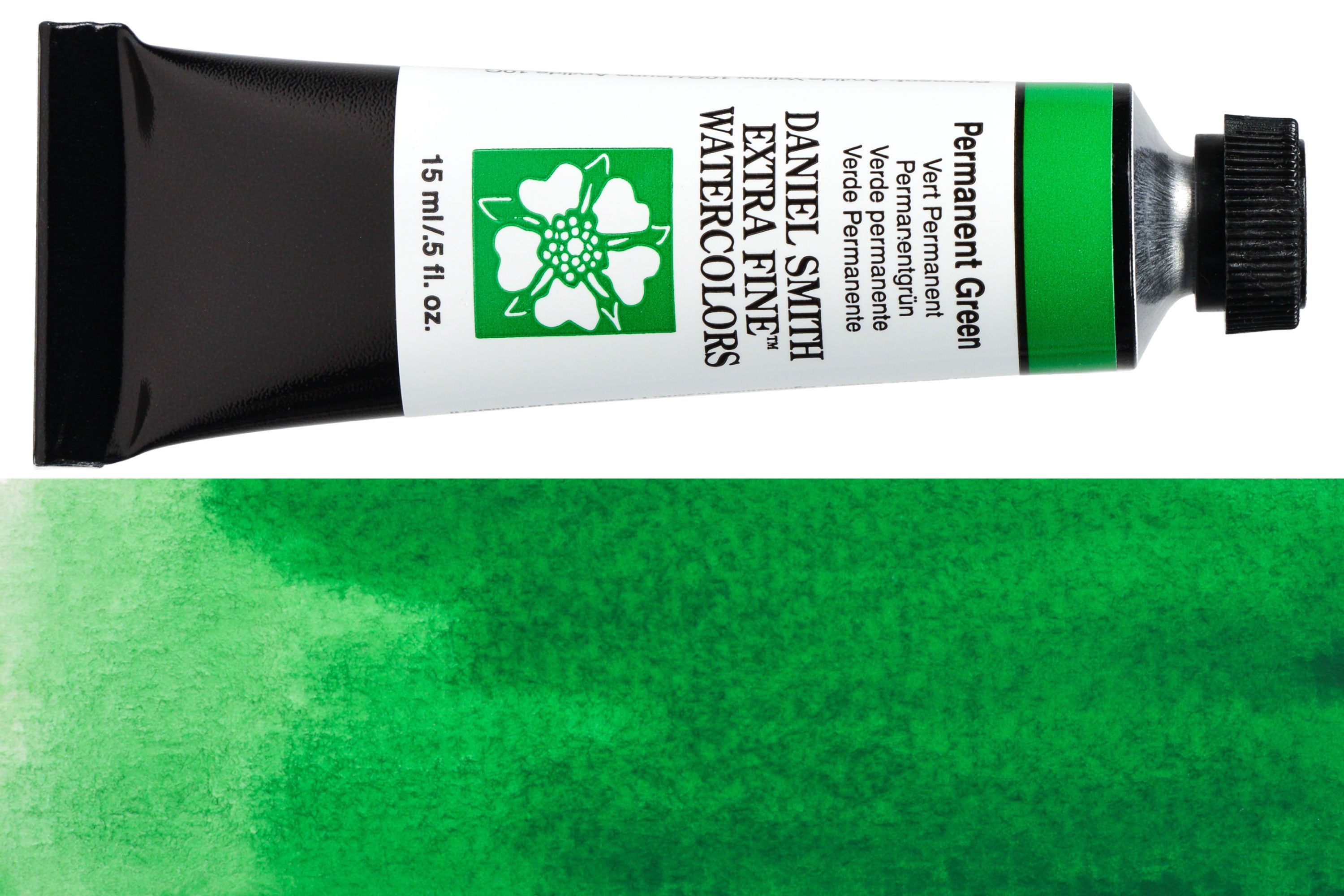 Daniel Smith Extra Fine Watercolor, 15 mL, Permanent Green