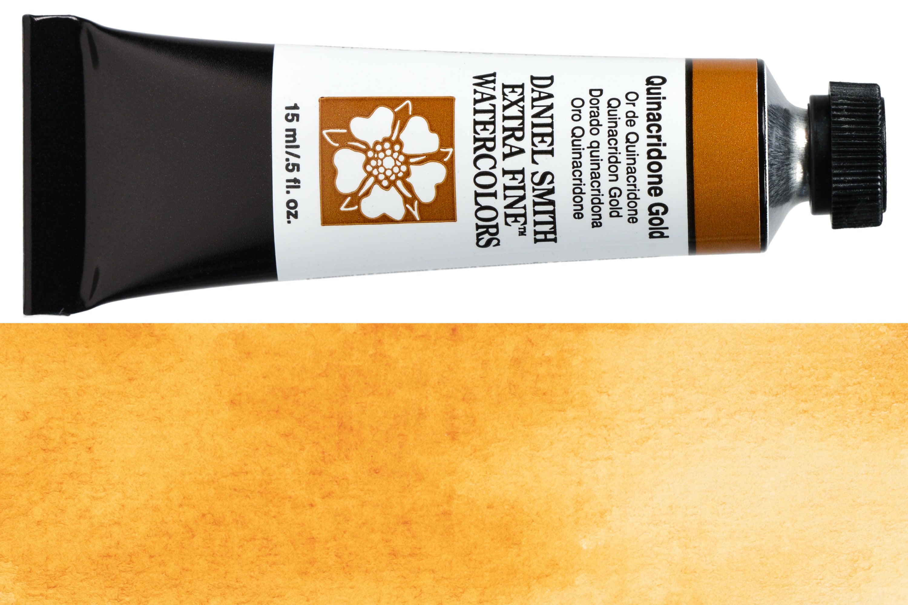 Daniel Smith Extra Fine Watercolor, 15 mL, Quinacridone Gold