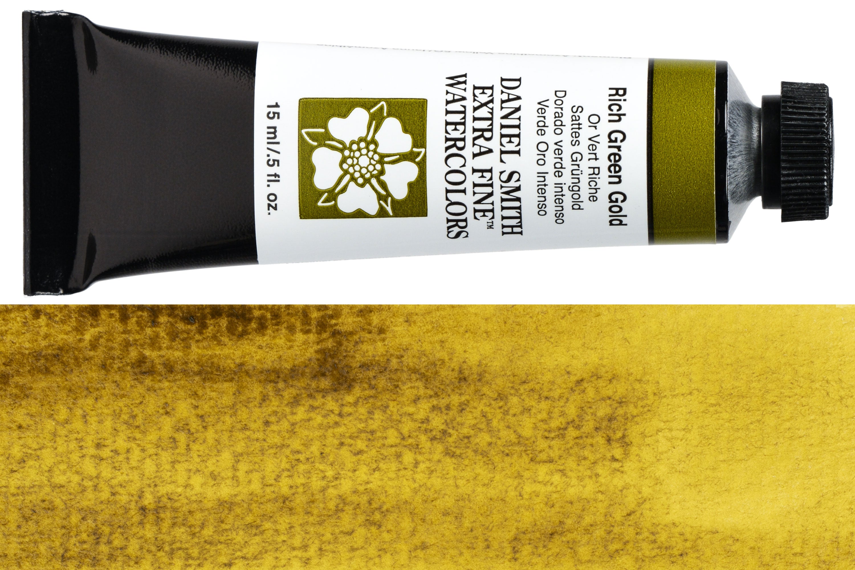 Daniel Smith Extra Fine Watercolor, 15 mL, Rich Green Gold