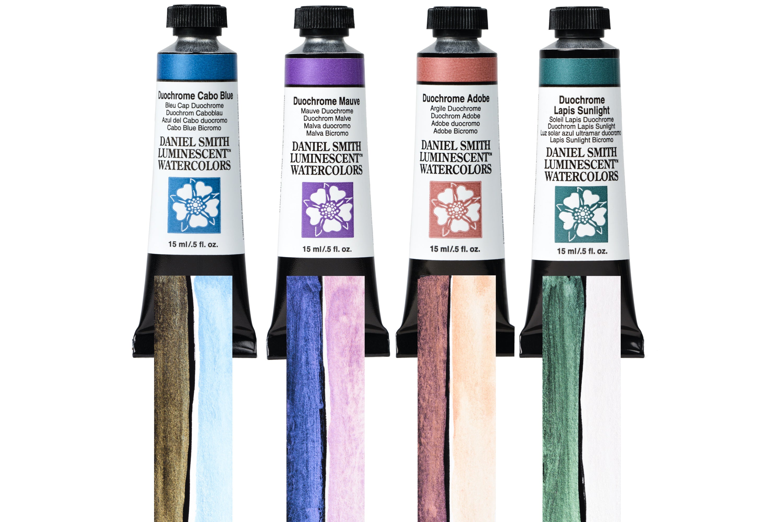 Daniel Smith Extra Fine Watercolor, Duochrome Set of 4