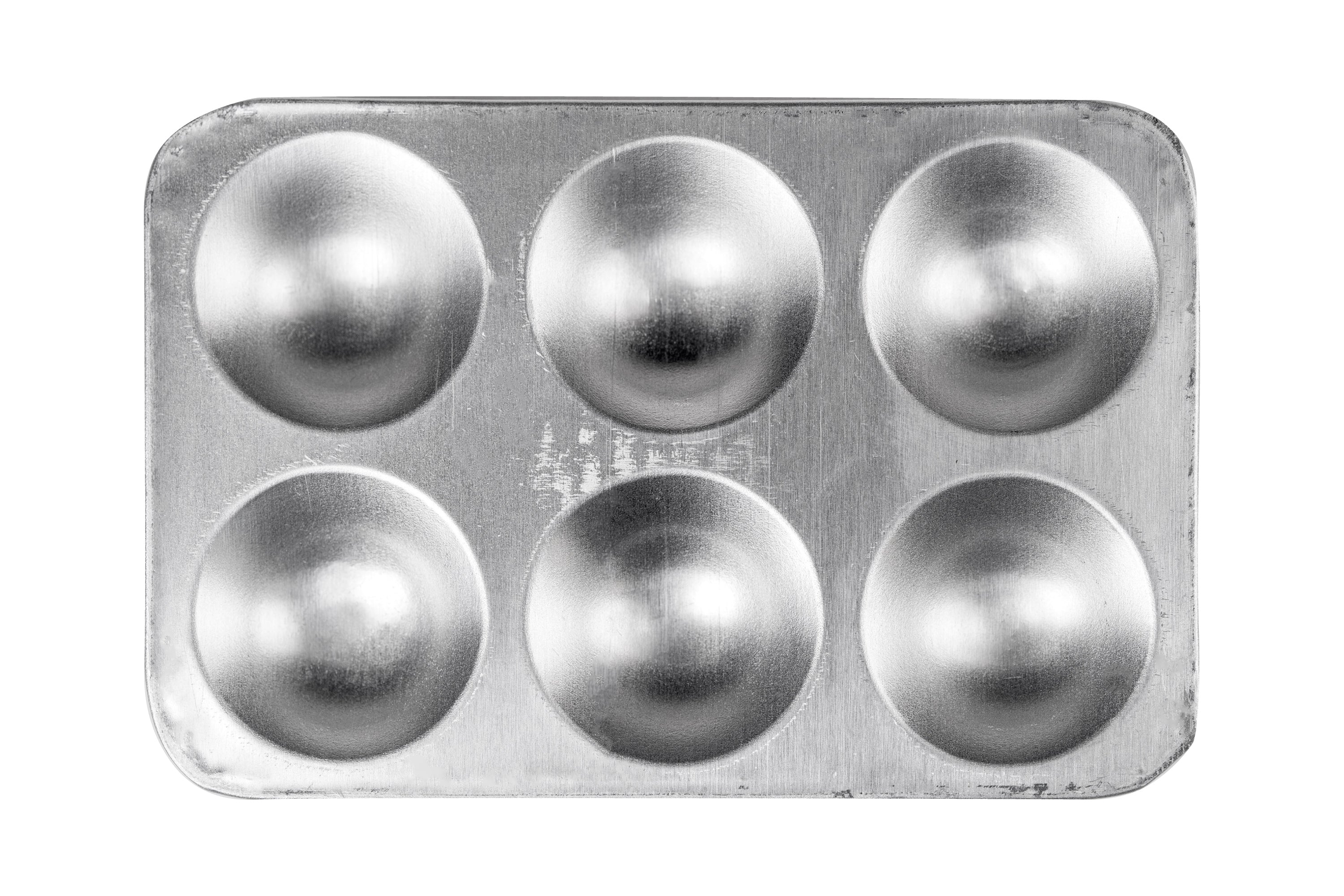 6-Well Aluminum Mixing Tray