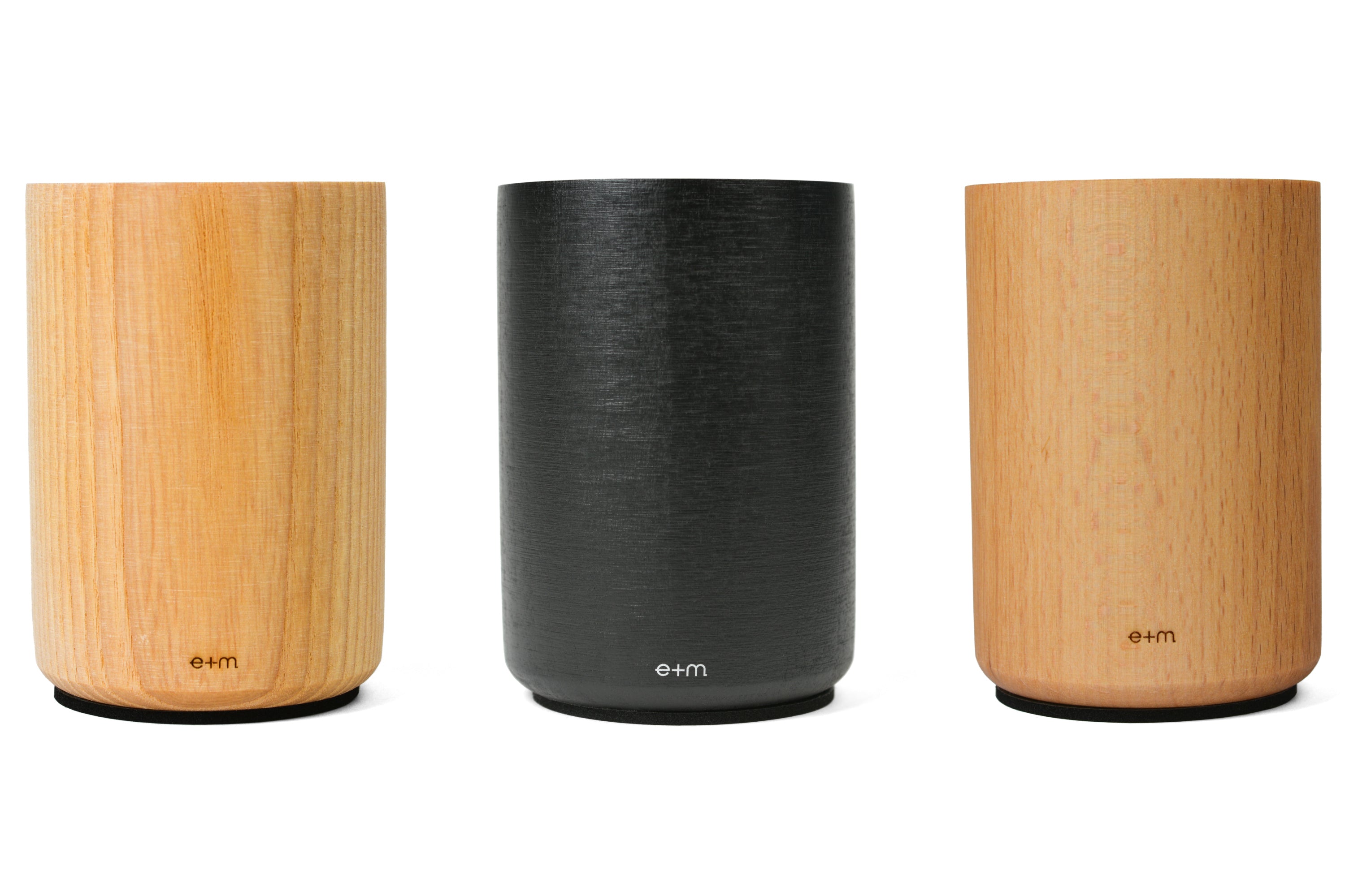 "Potbelly" Natural Wood Pen Cup